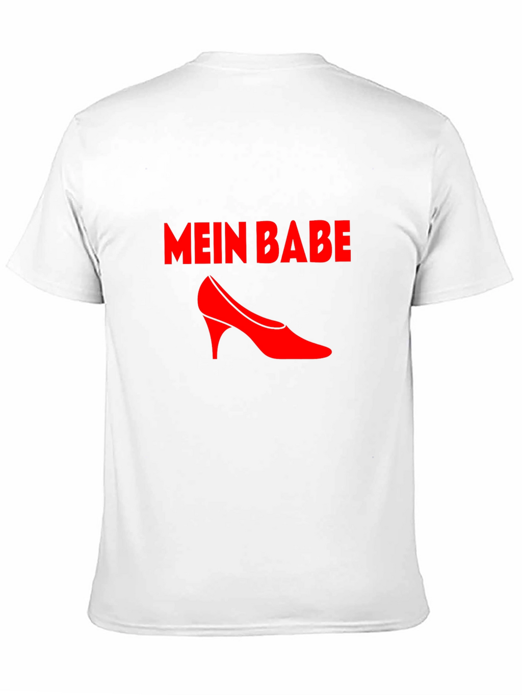 Mein Babe Red High Heel Graphic Tee - Black