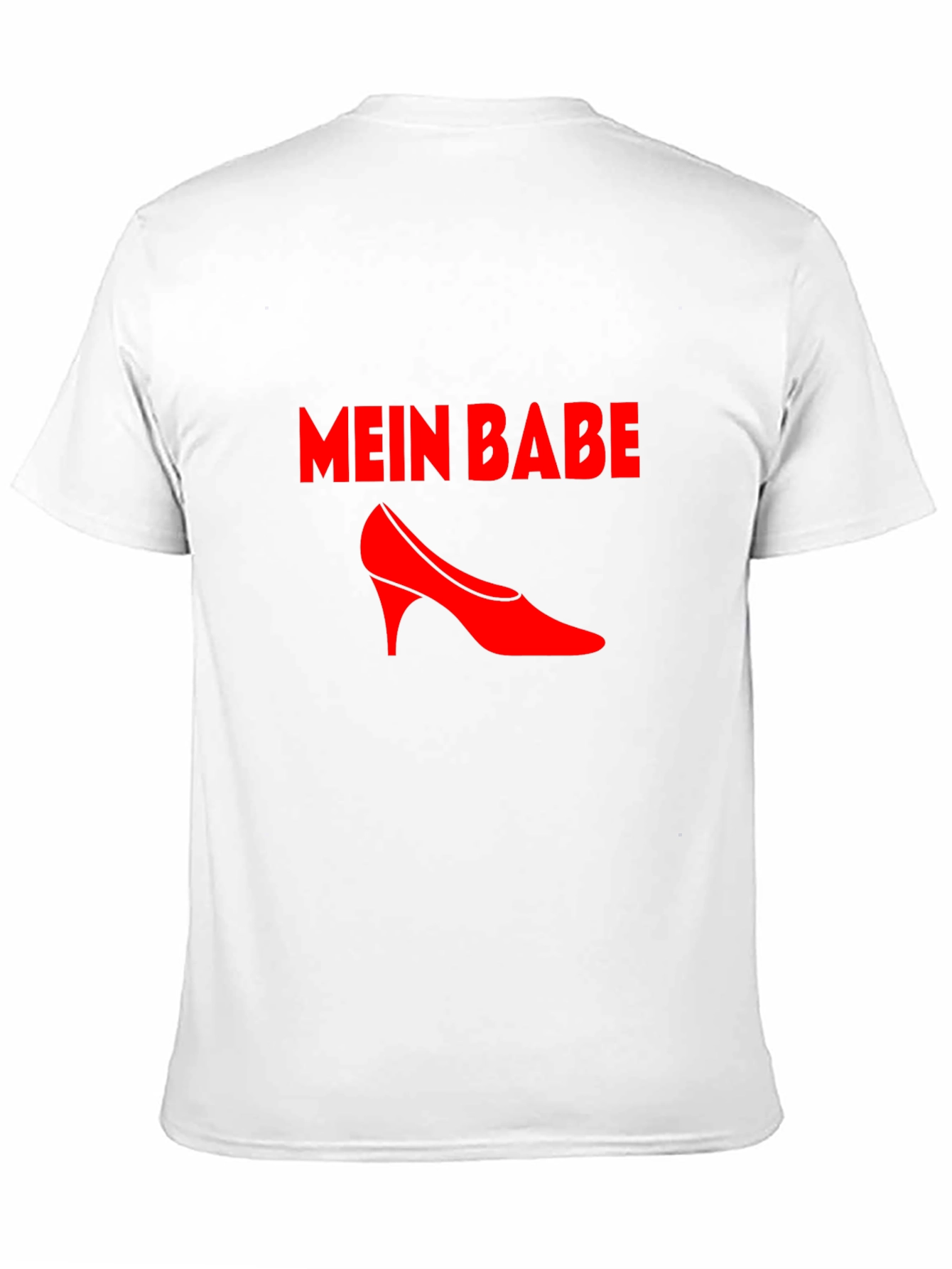 Mein Babe Red High Heel Graphic Tee - Black