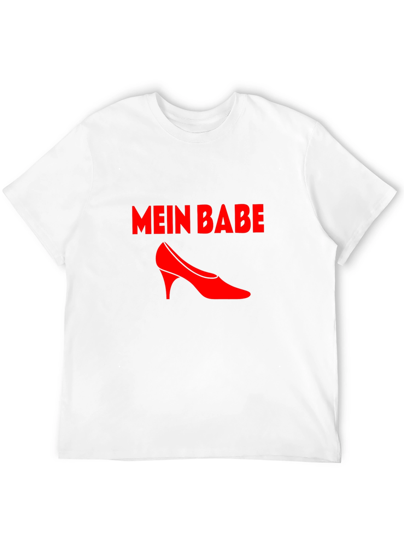 Mein Babe Red High Heel Graphic Tee - Black