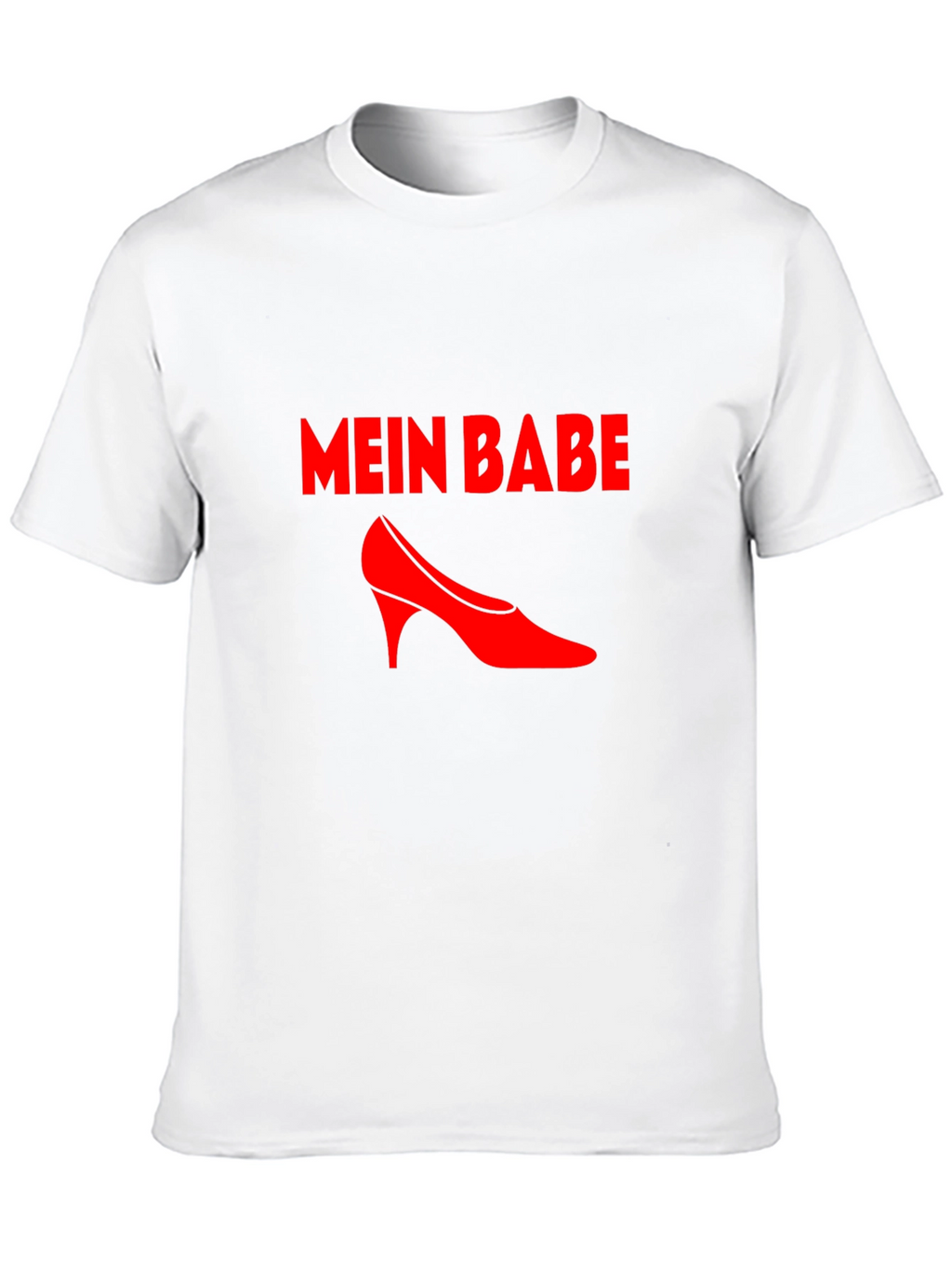 Mein Babe Red High Heel Graphic Tee - Black