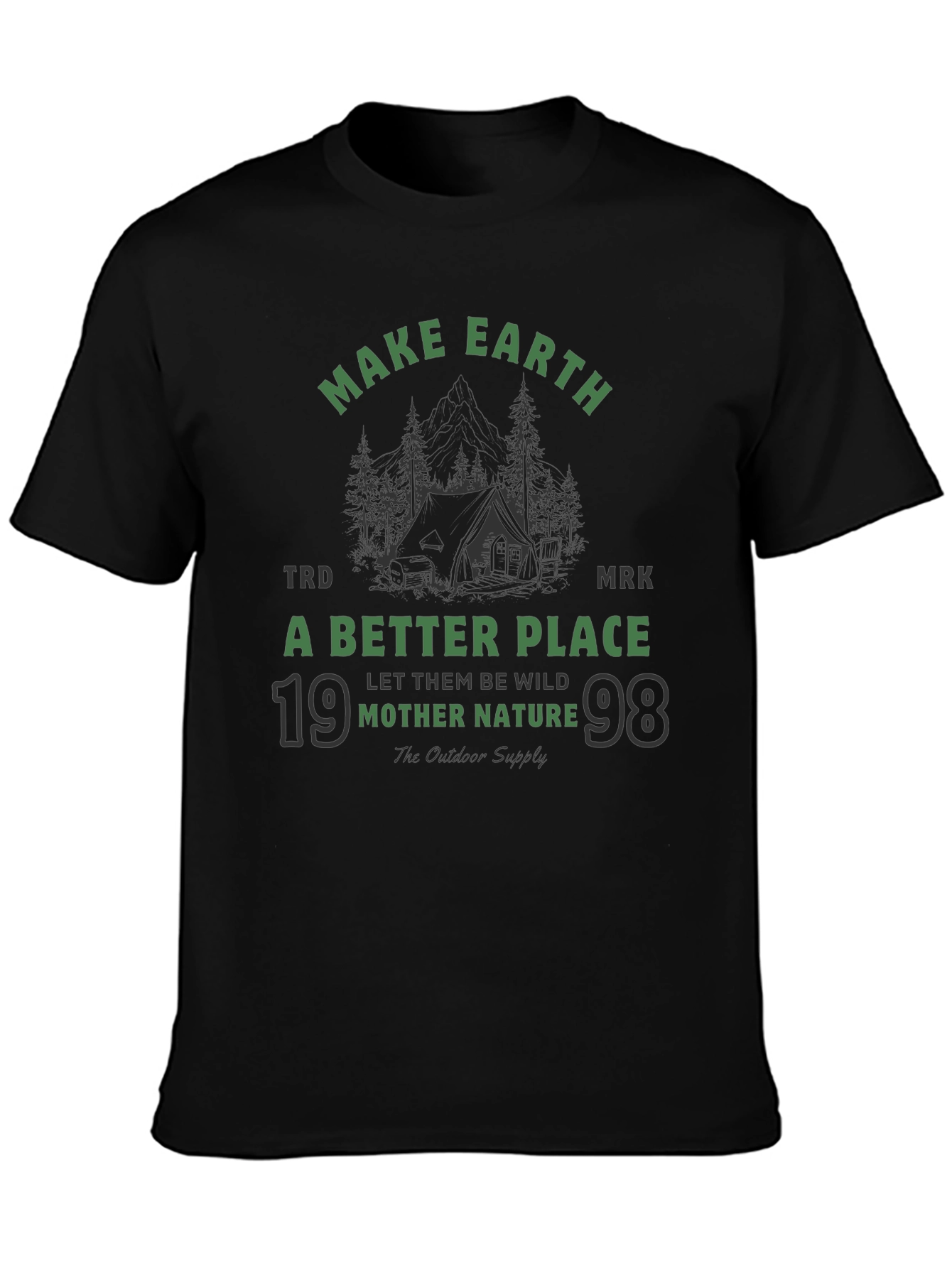 Earth-Friendly Graphic Tee: Mother Nature Outdoor Shirt