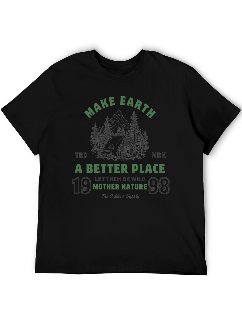 Earth-Friendly Graphic Tee: Mother Nature Outdoor Shirt