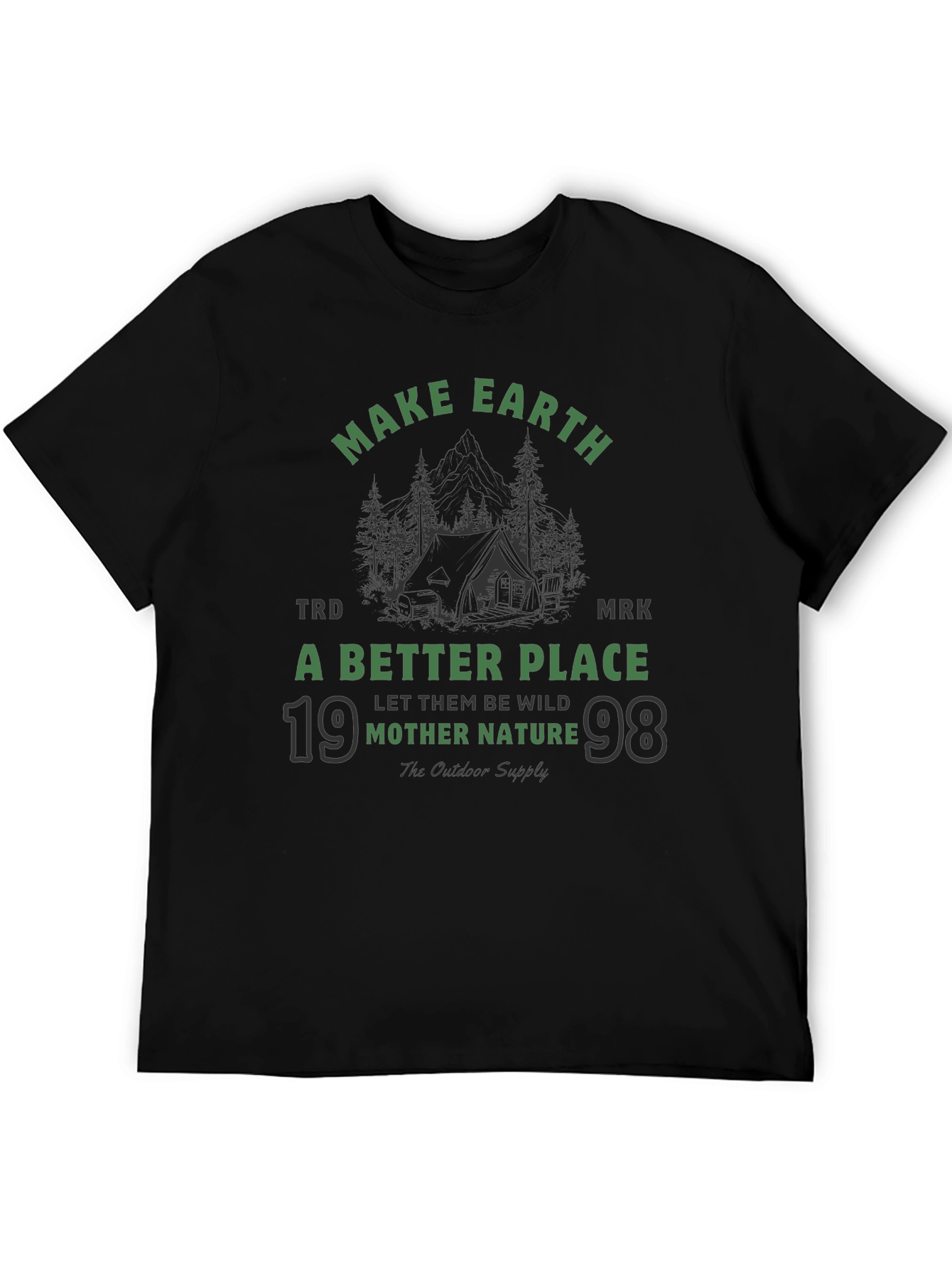 Earth-Friendly Graphic Tee: Mother Nature Outdoor Shirt