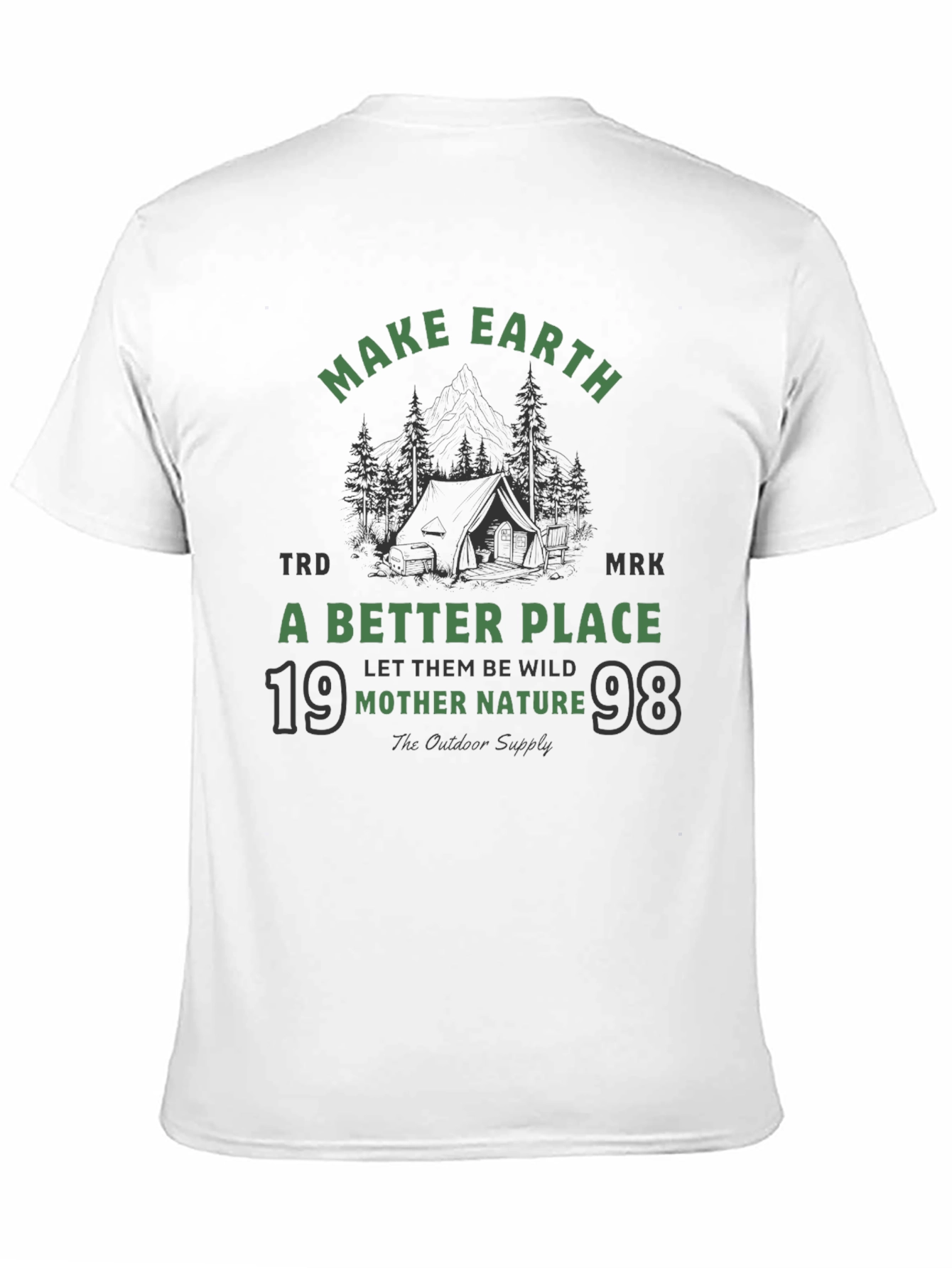 Earth-Friendly Graphic Tee: Mother Nature Outdoor Shirt