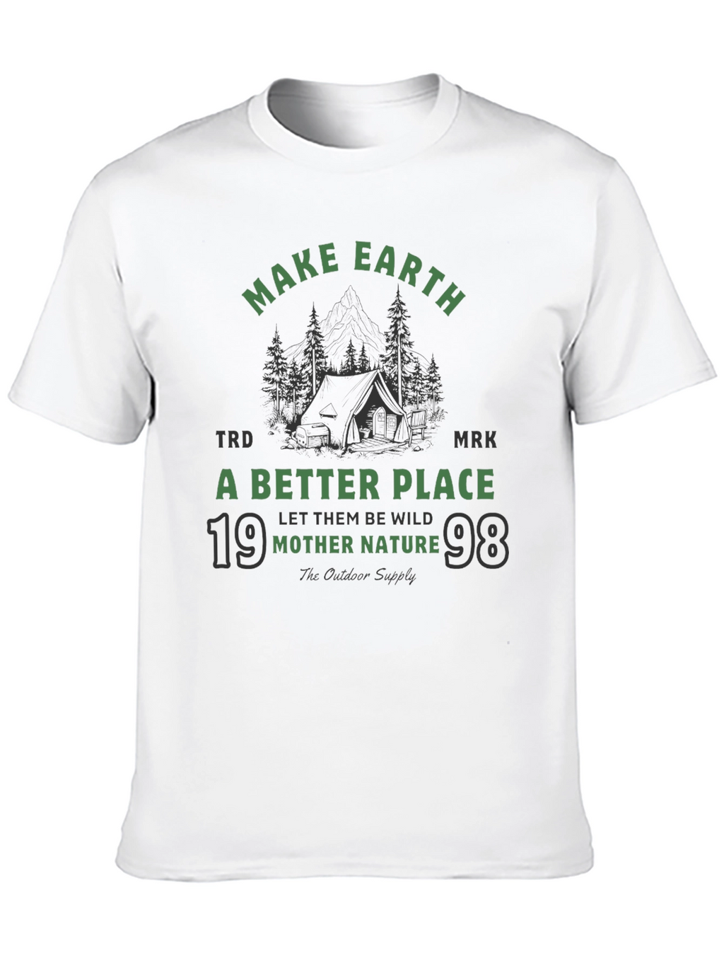 Earth-Friendly Graphic Tee: Mother Nature Outdoor Shirt