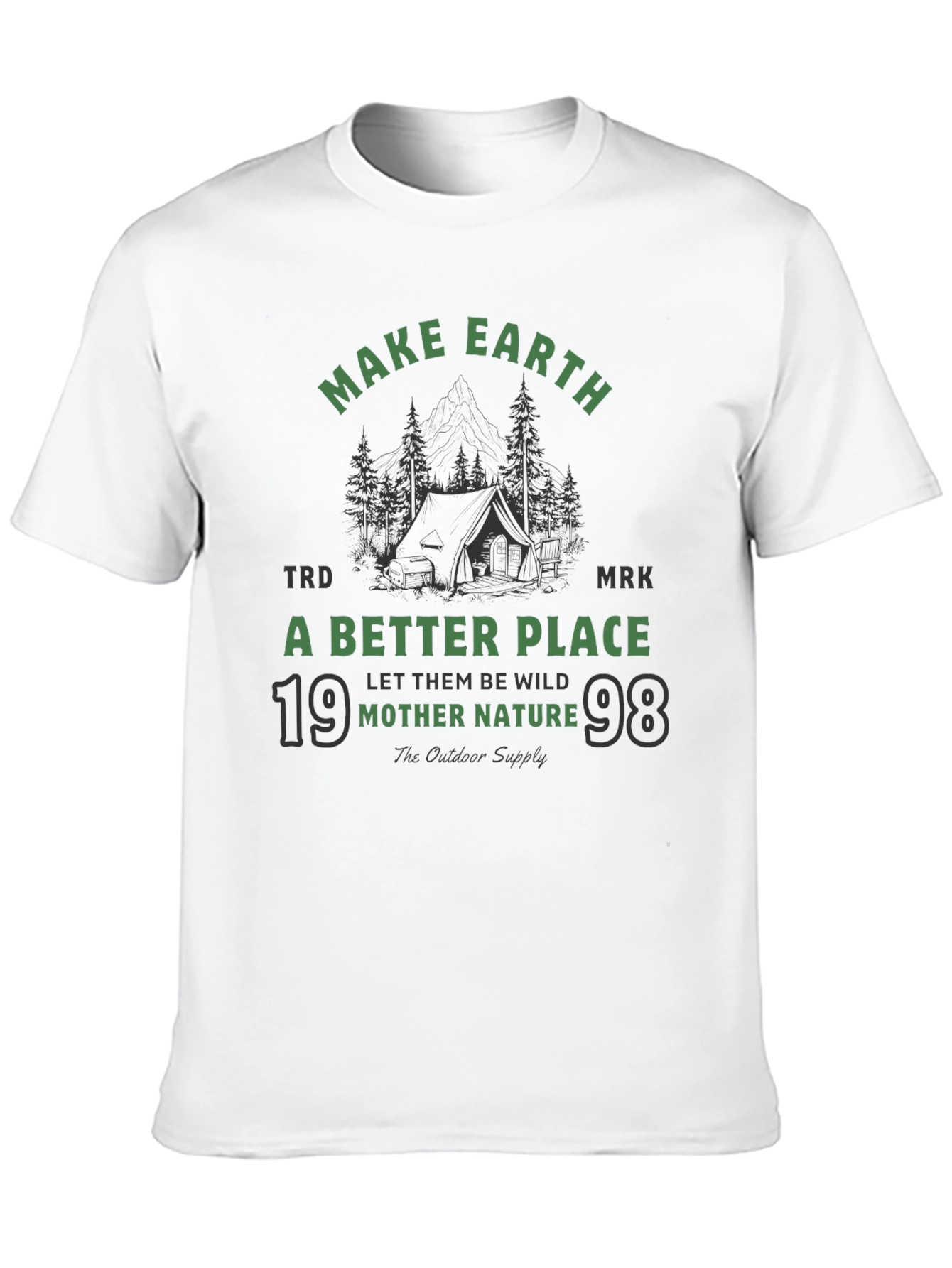Earth-Friendly Graphic Tee: Mother Nature Outdoor Shirt