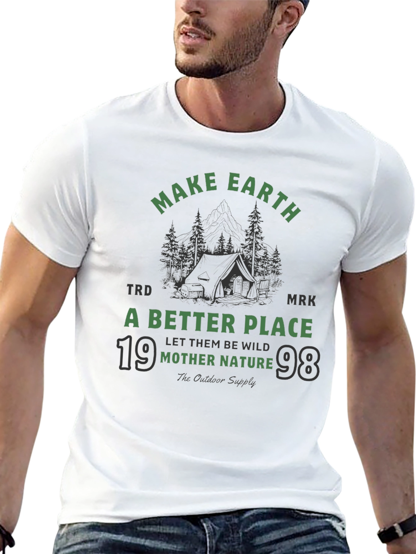 Earth-Friendly Graphic Tee: Mother Nature Outdoor Shirt