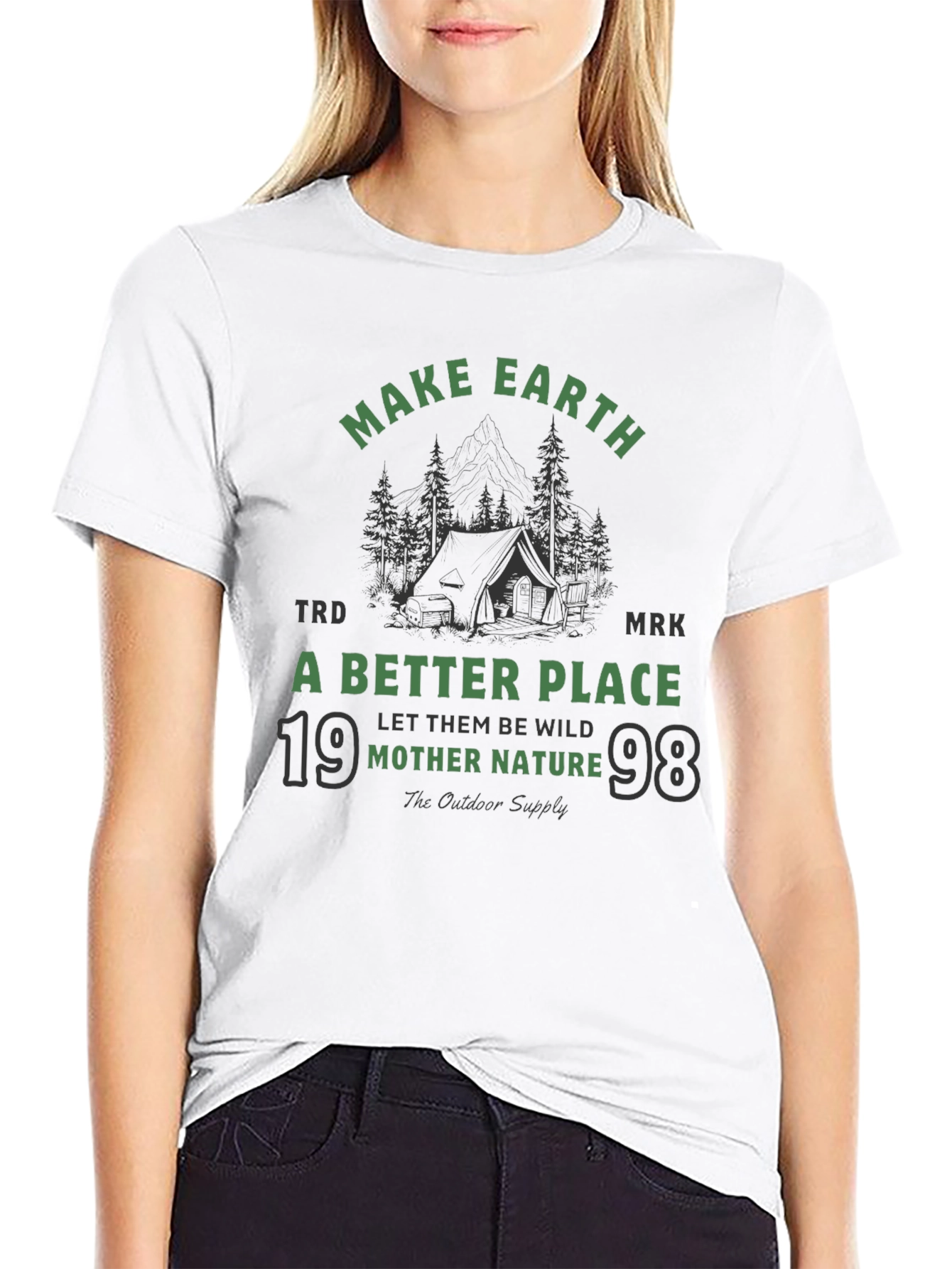 Earth-Friendly Graphic Tee: Mother Nature Outdoor Shirt