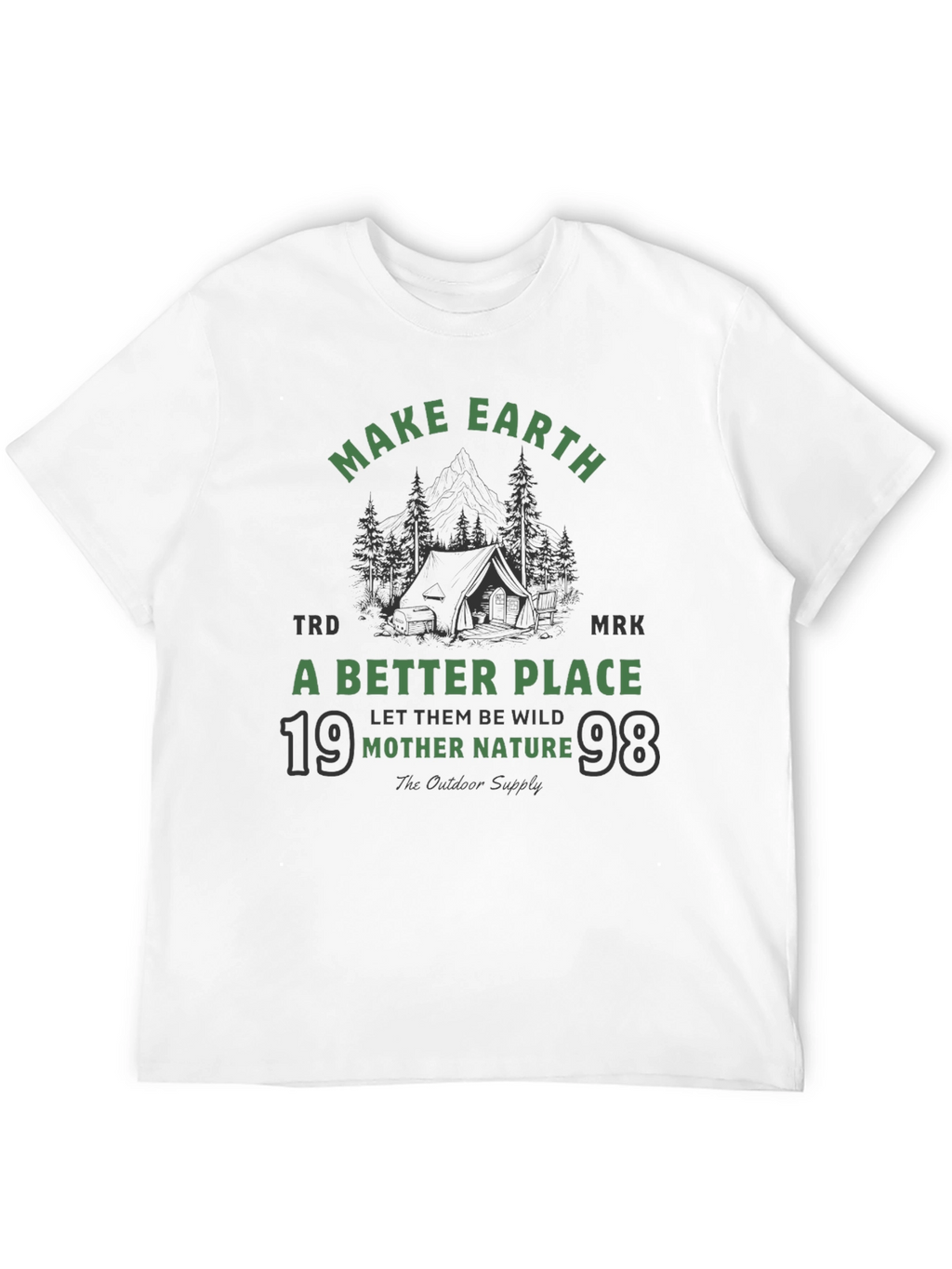Earth-Friendly Graphic Tee: Mother Nature Outdoor Shirt