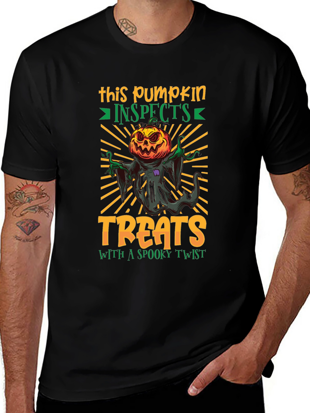 Spooky Pumpkin Treats Halloween T-Shirt