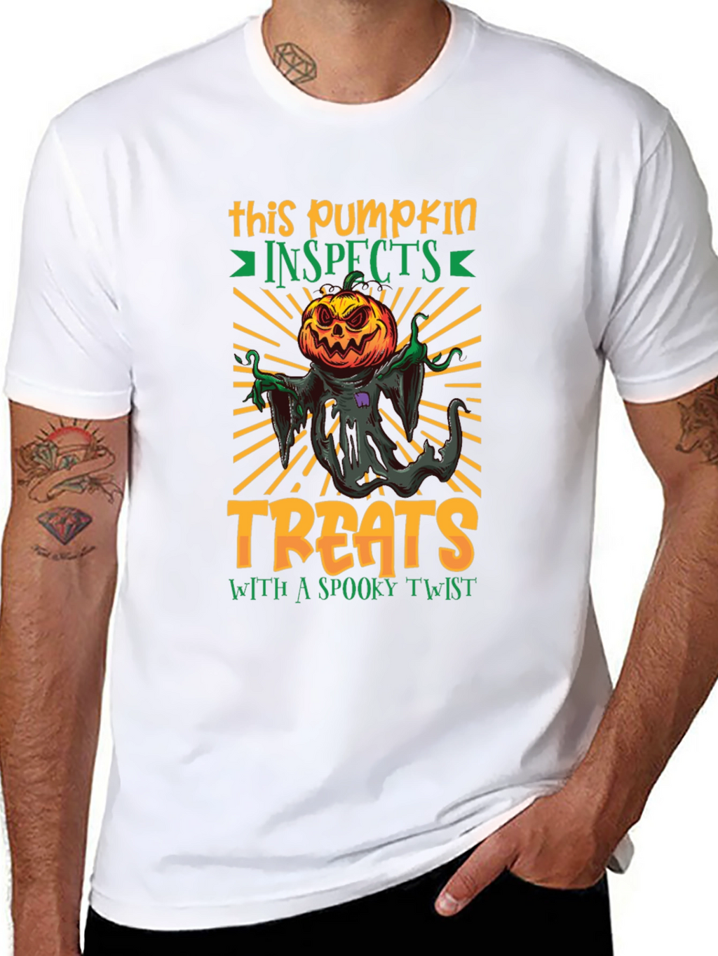 Spooky Pumpkin Treats Halloween T-Shirt