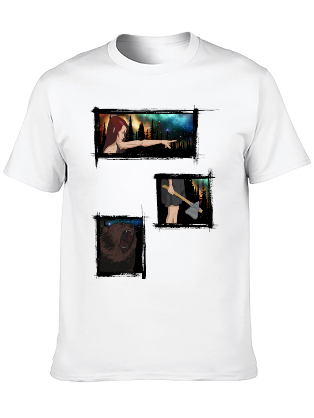 Printed Graphic Tee - Forest Adventure