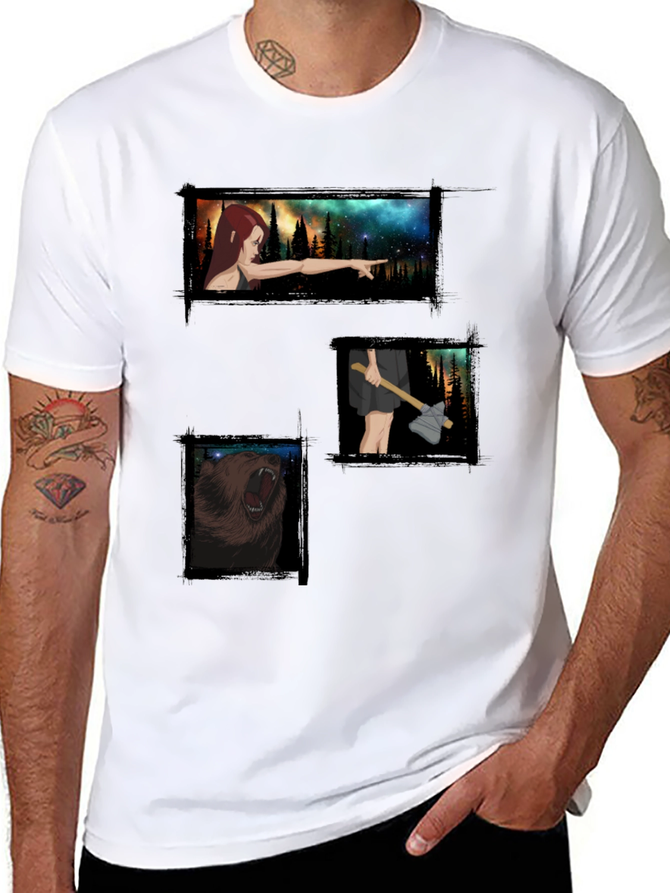 Printed Graphic Tee - Forest Adventure