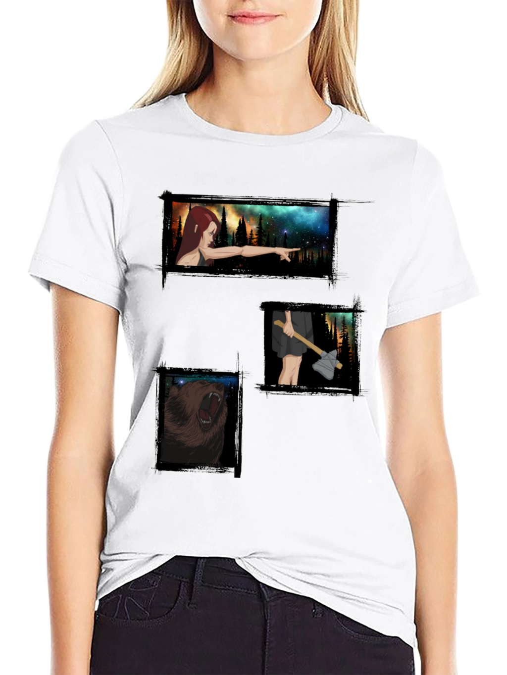 Printed Graphic Tee - Forest Adventure