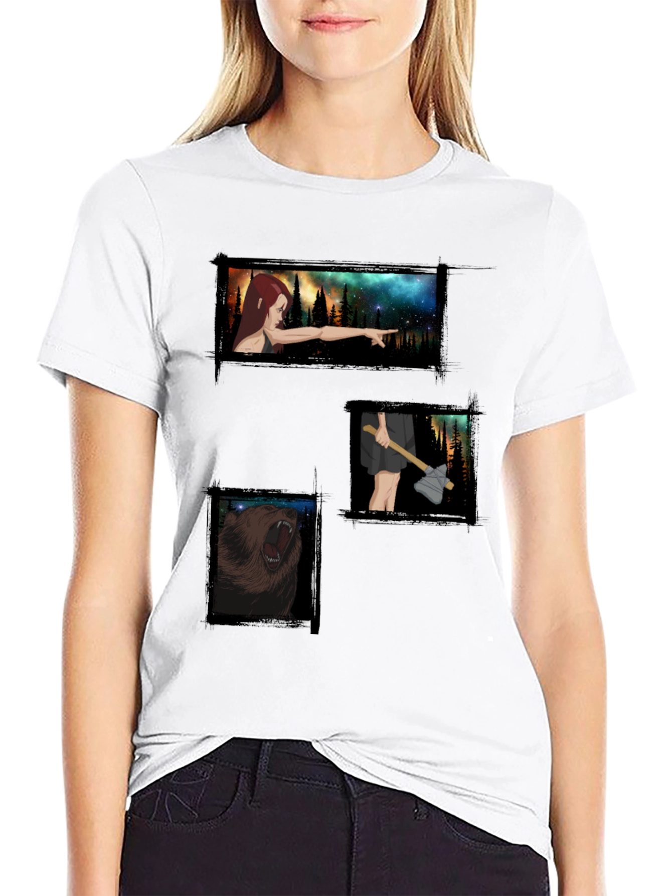 Printed Graphic Tee - Forest Adventure