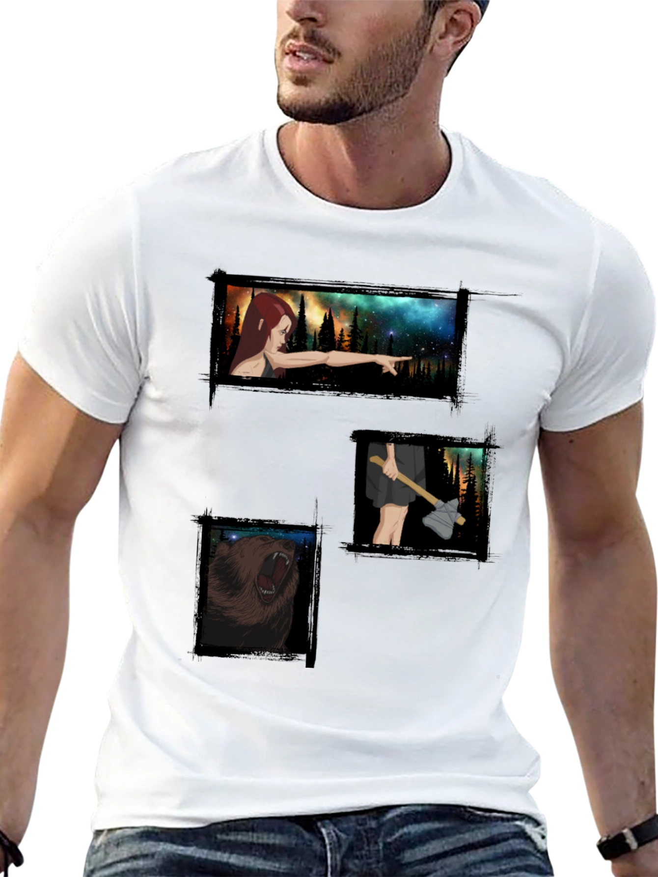 Printed Graphic Tee - Forest Adventure