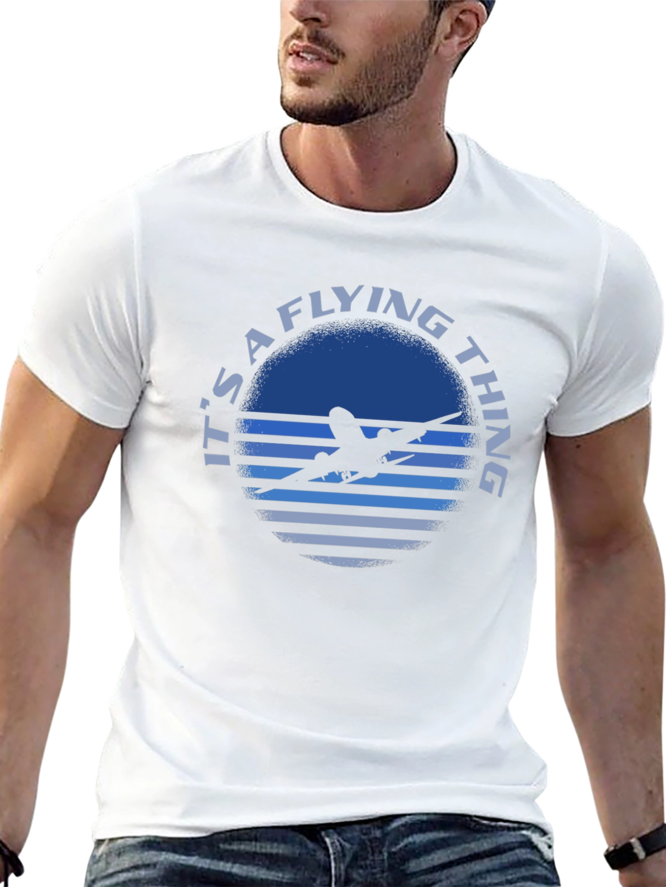 Its a Flying Thing Graphic Tee - Retro Airplane Design