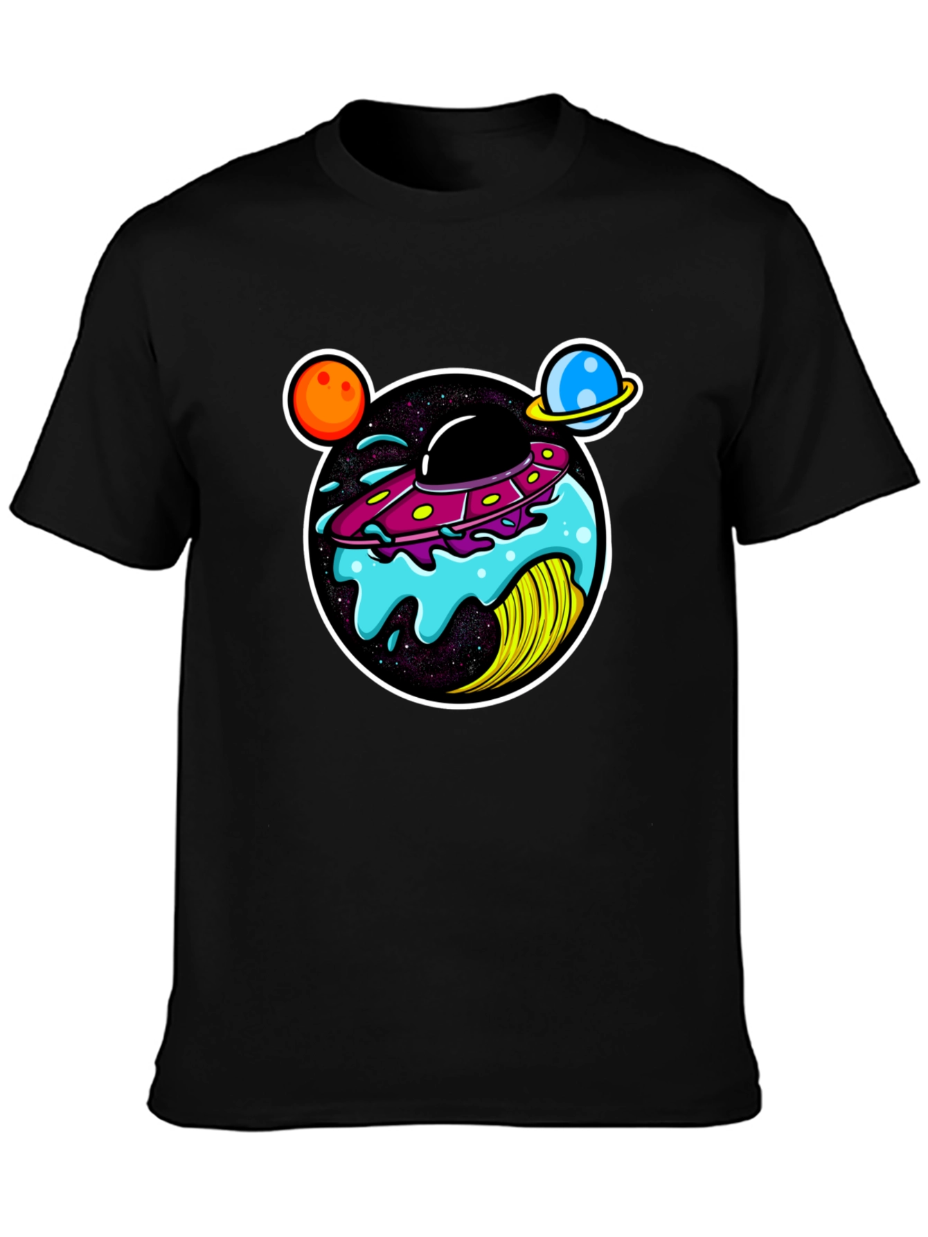 UFO Donut Graphic T-Shirt