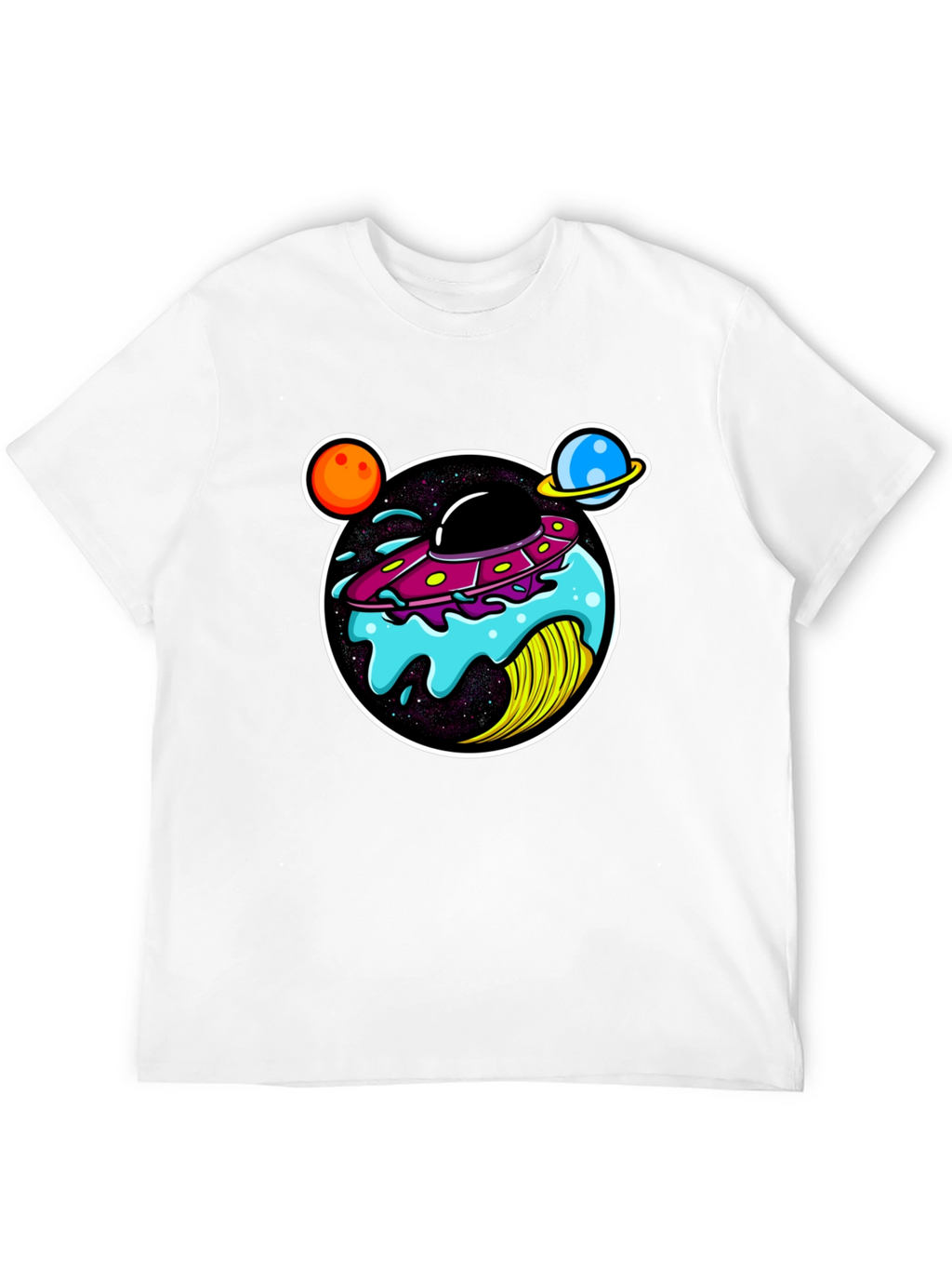 UFO Donut Graphic T-Shirt