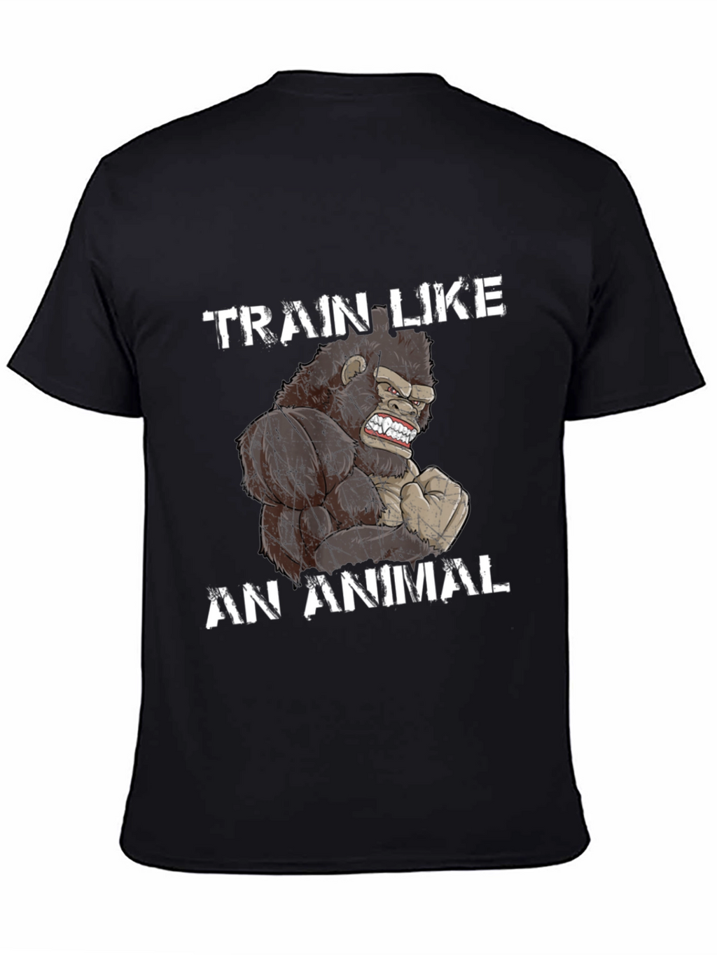 Train Like an Animal Gorilla Graphic T-Shirt