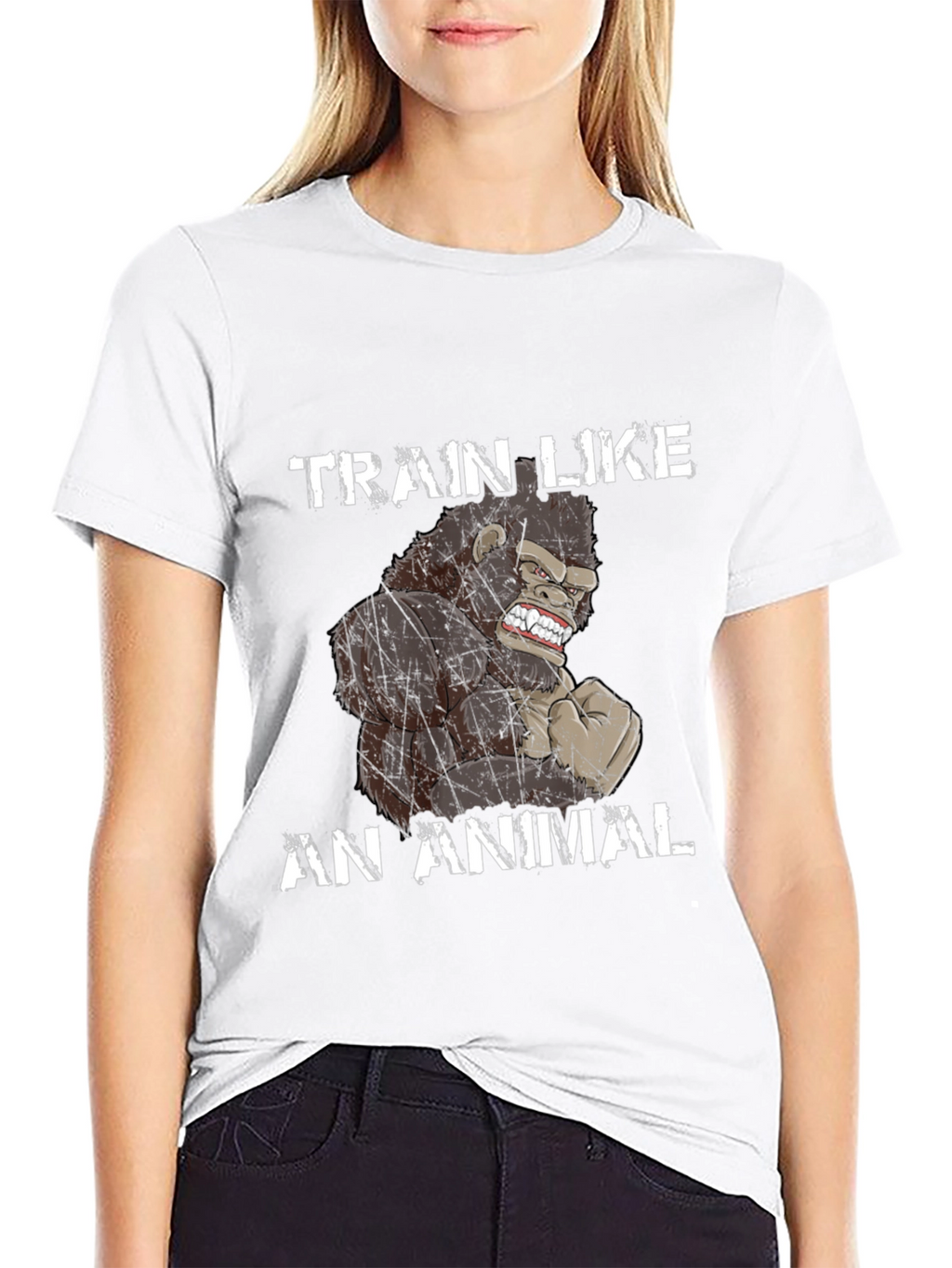 Train Like an Animal Gorilla Graphic T-Shirt