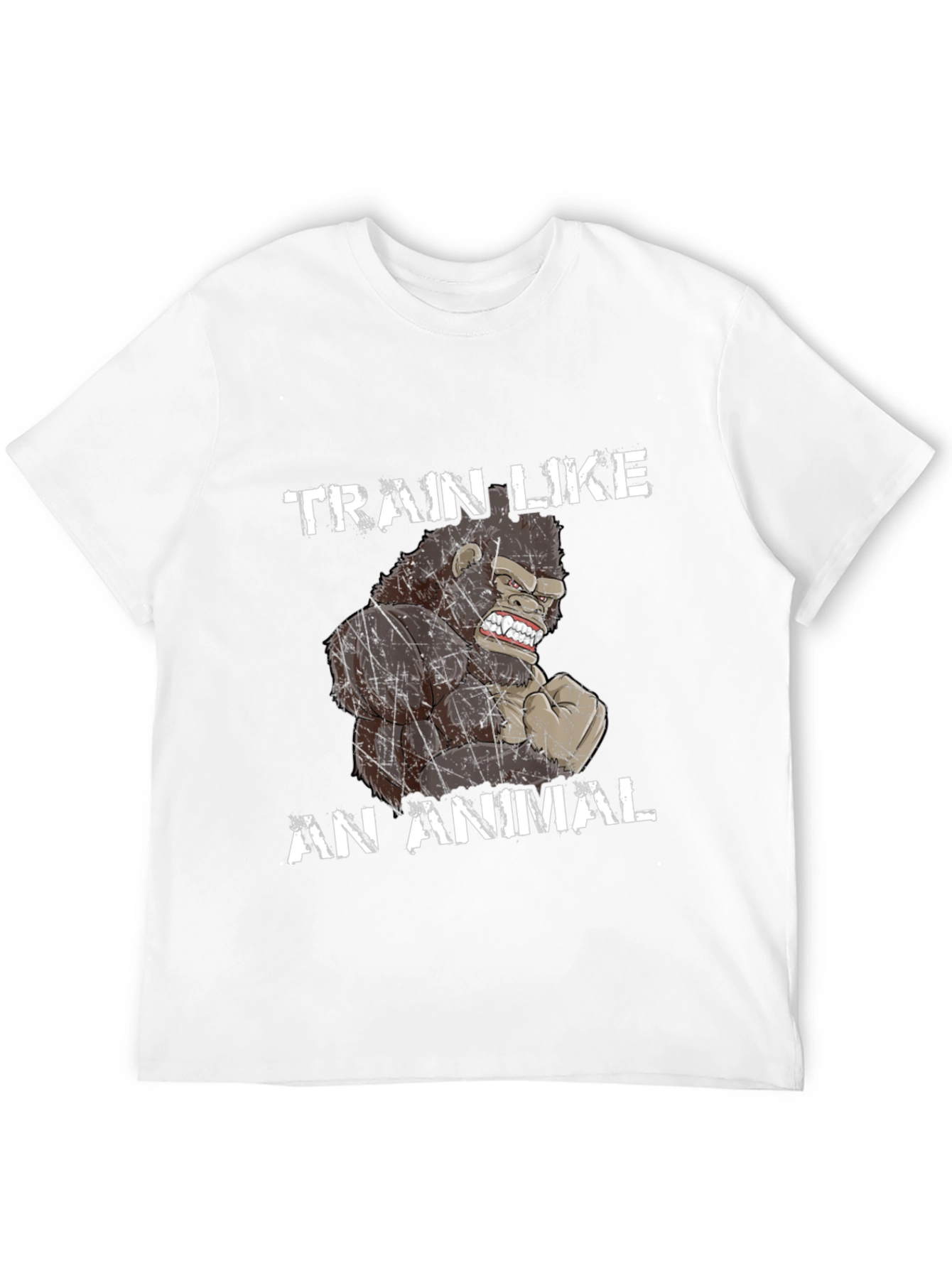 Train Like an Animal Gorilla Graphic T-Shirt