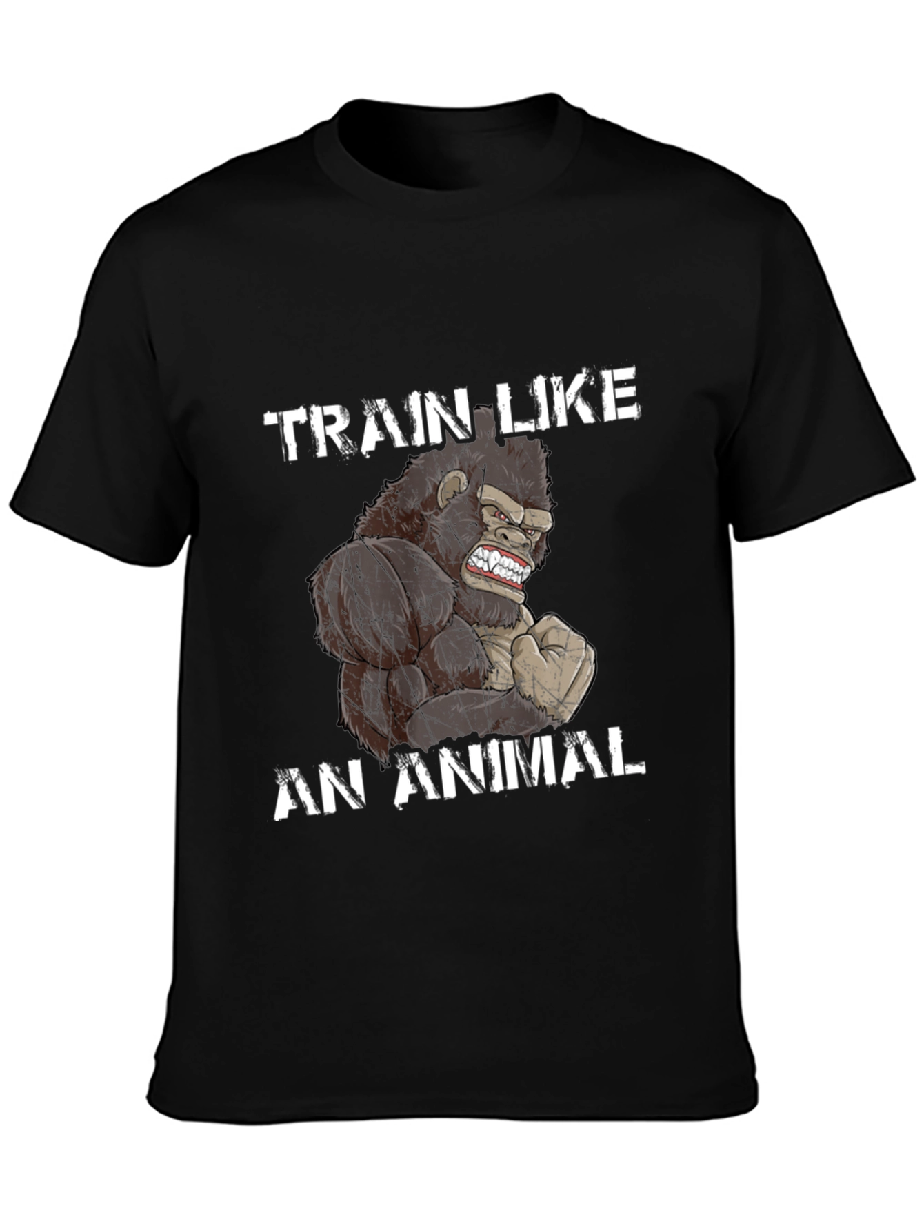 Train Like an Animal Gorilla Graphic T-Shirt