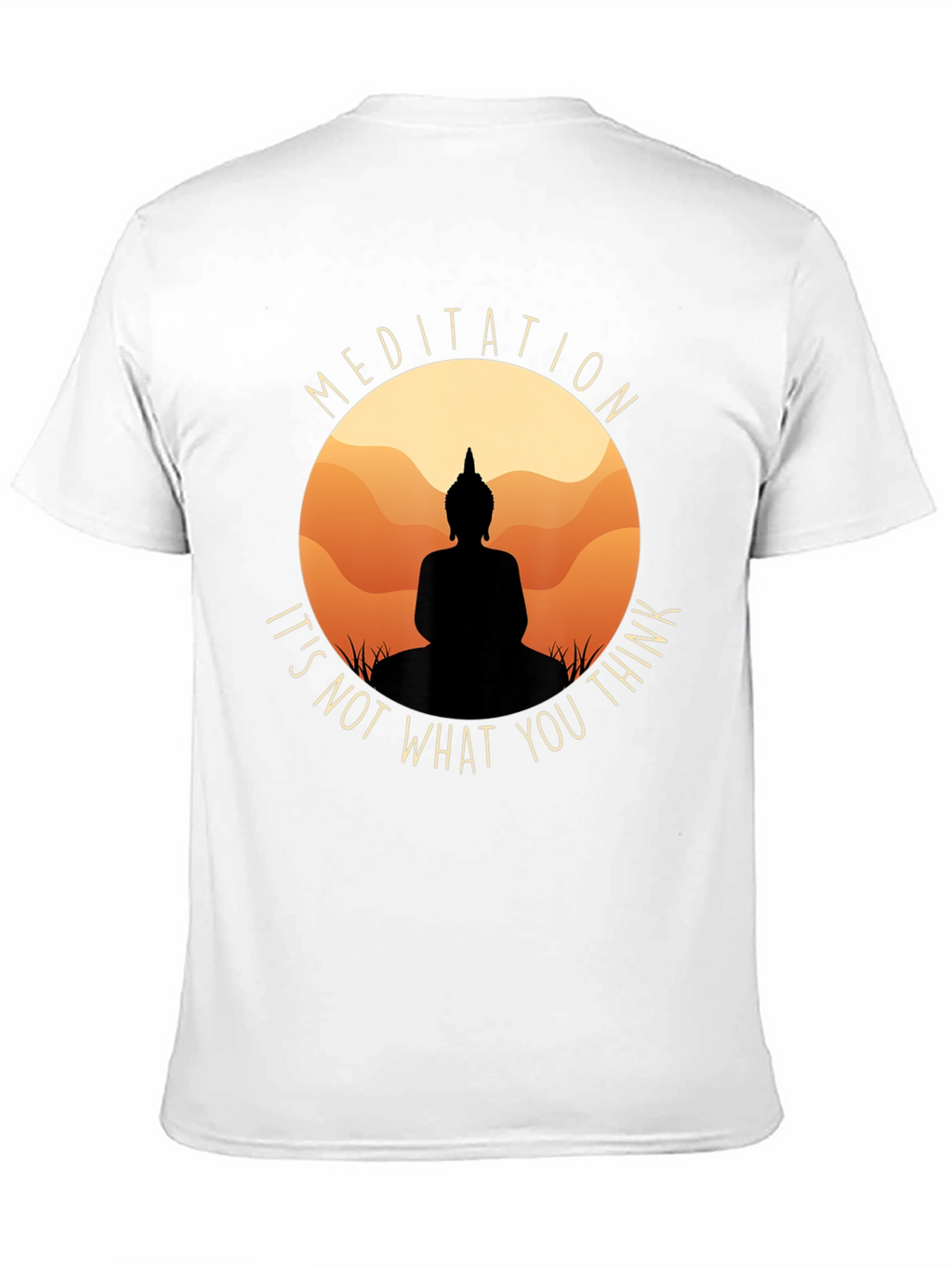 Meditation Buddha Black T-Shirt