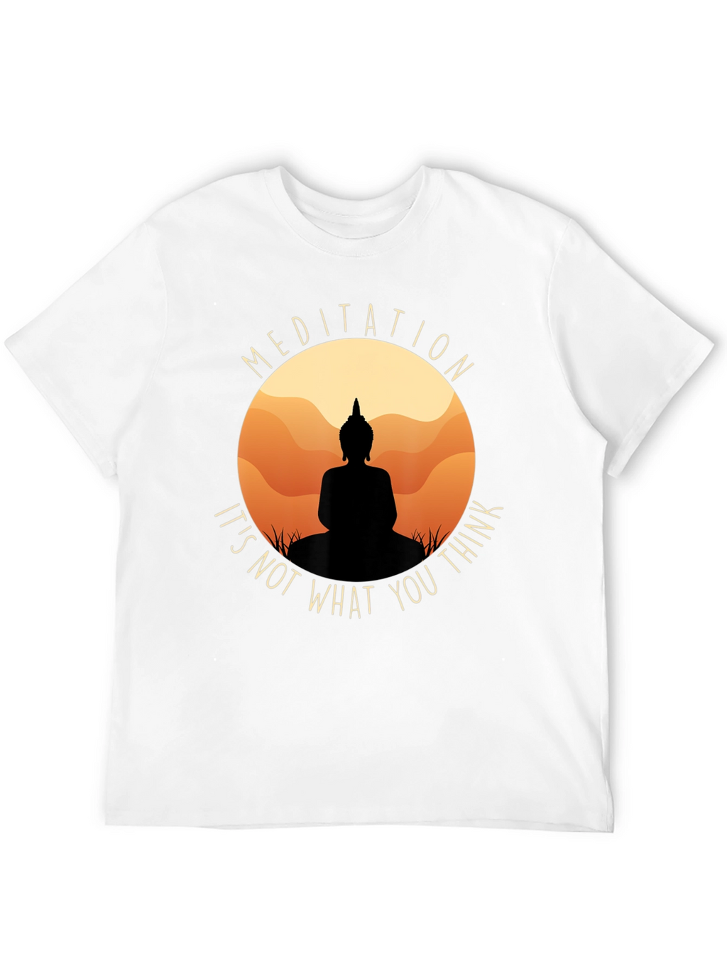 Meditation Buddha Black T-Shirt