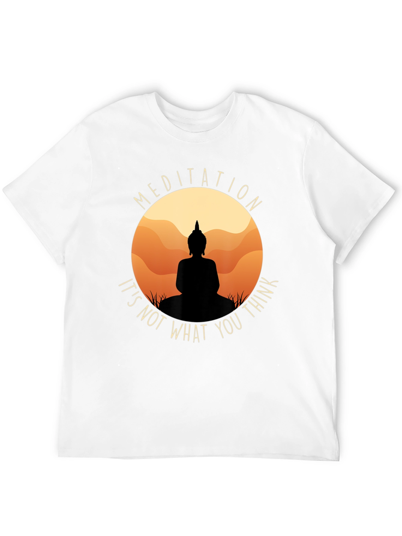 Meditation Buddha Black T-Shirt