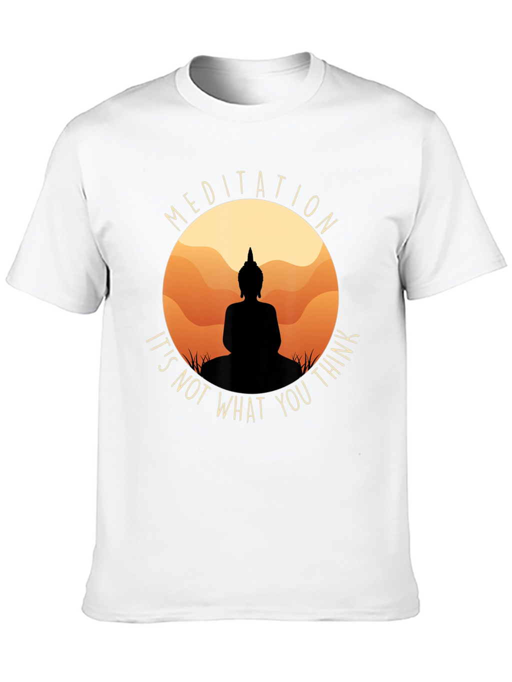 Meditation Buddha Black T-Shirt