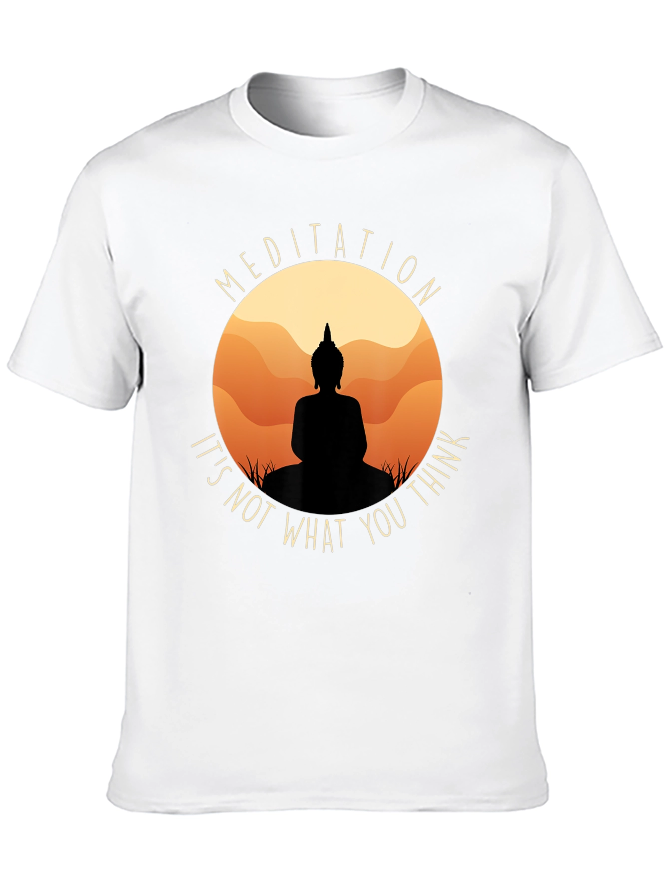 Meditation Buddha Black T-Shirt