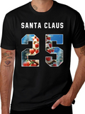 Santa Claus 25 Graphic Tee - Holiday Festive Shirt