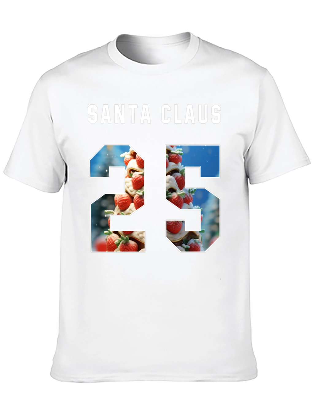 Santa Claus 25 Graphic Tee - Holiday Festive Shirt