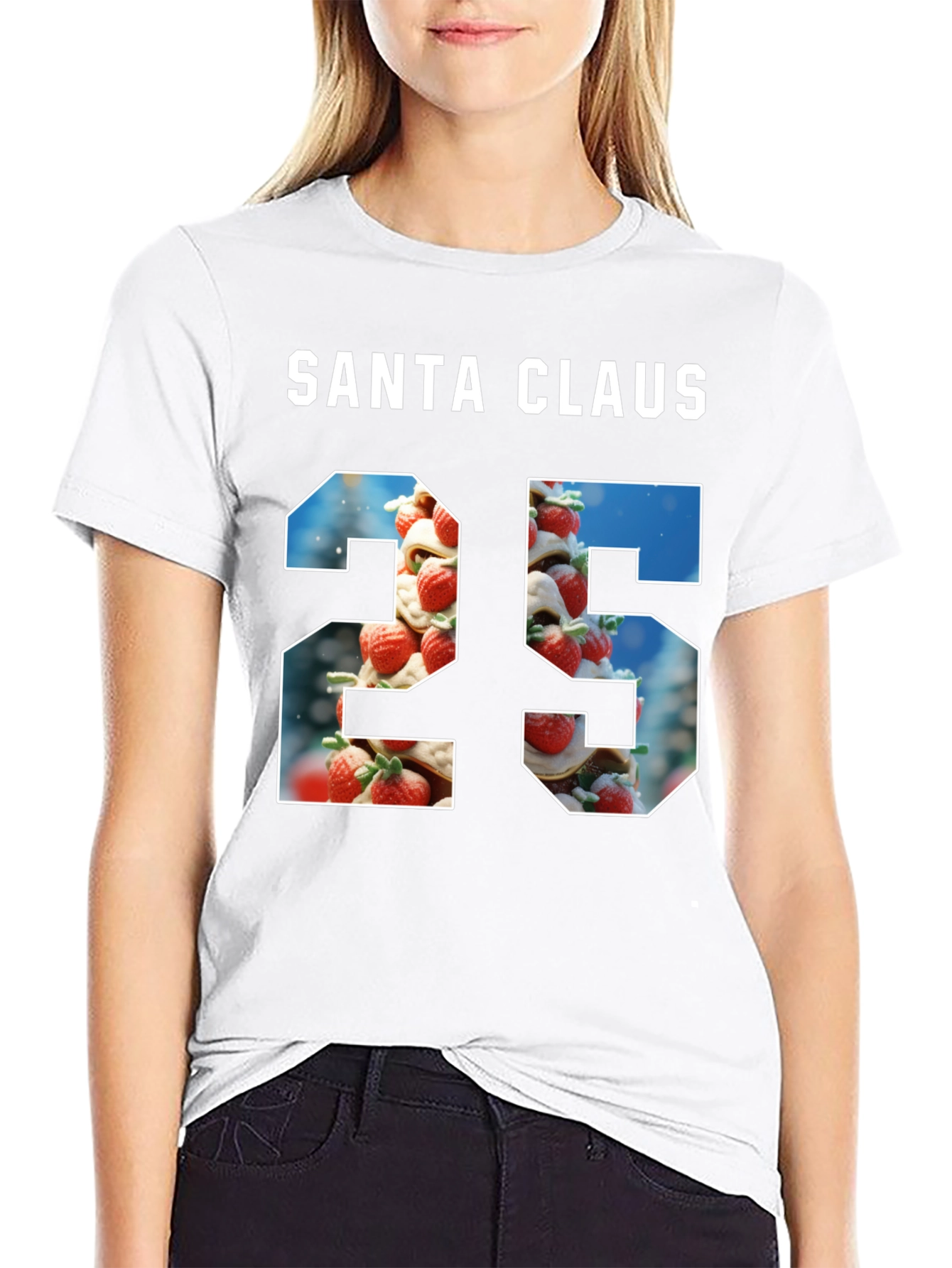 Santa Claus 25 Graphic Tee - Holiday Festive Shirt