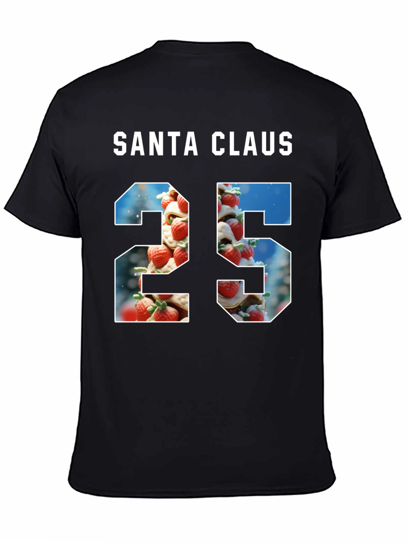 Santa Claus 25 Graphic Tee - Holiday Festive Shirt
