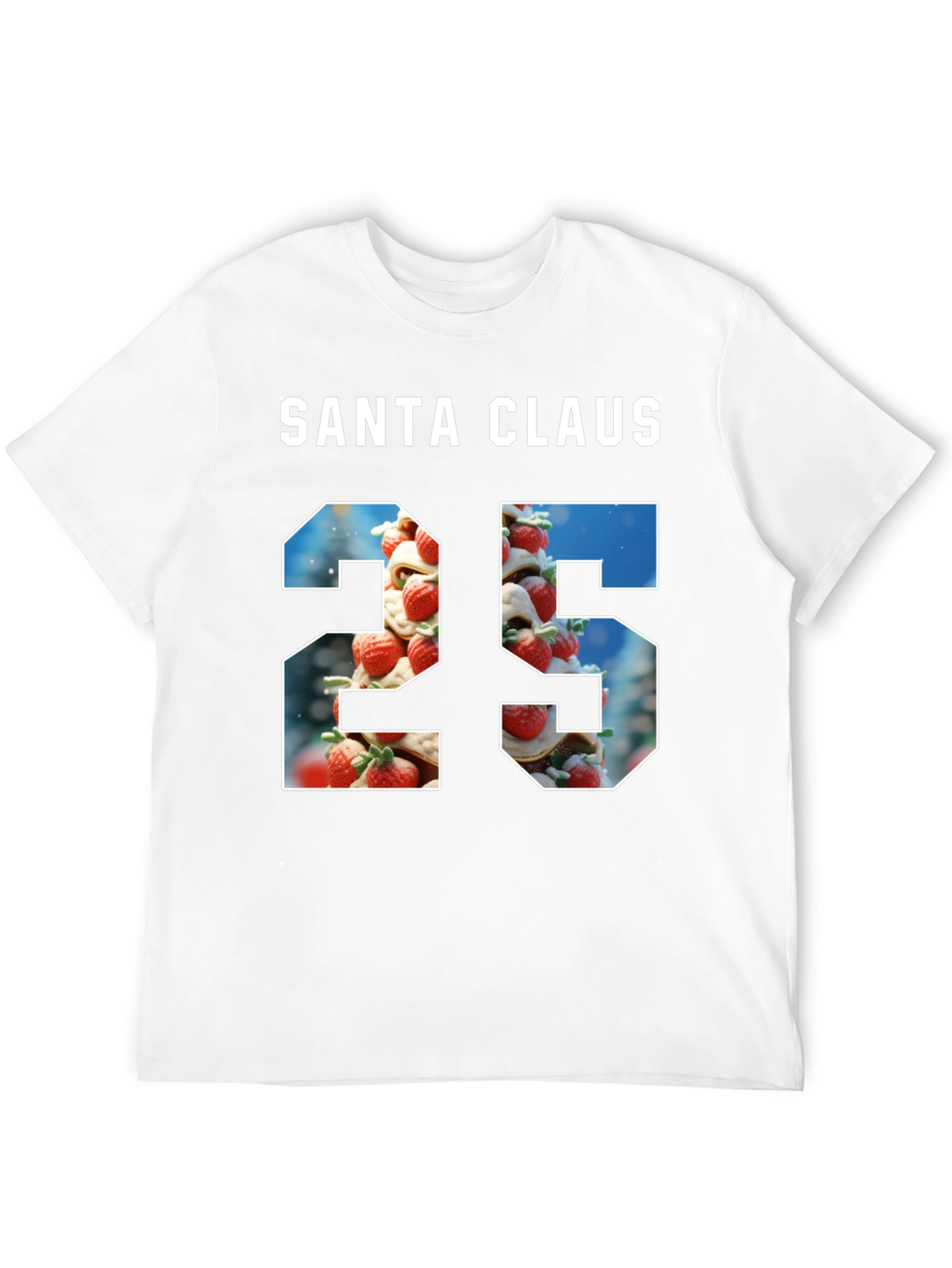 Santa Claus 25 Graphic Tee - Holiday Festive Shirt