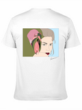 Artistic Portrait Graphic Tee - Soft Cotton Blend