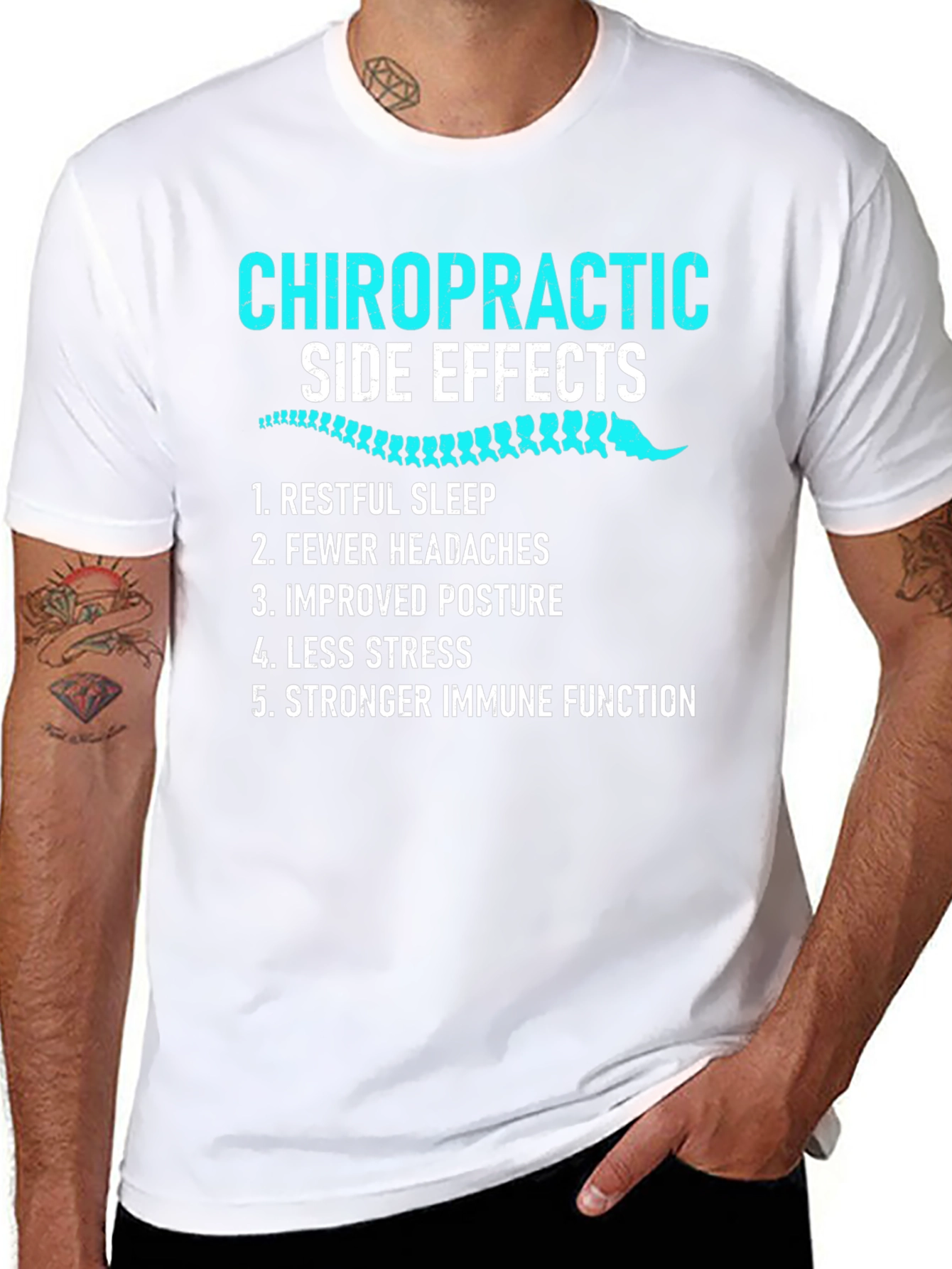 Chiropractic Side Effects Graphic T-Shirt
