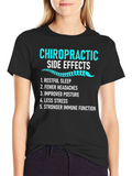 Chiropractic Side Effects Graphic T-Shirt