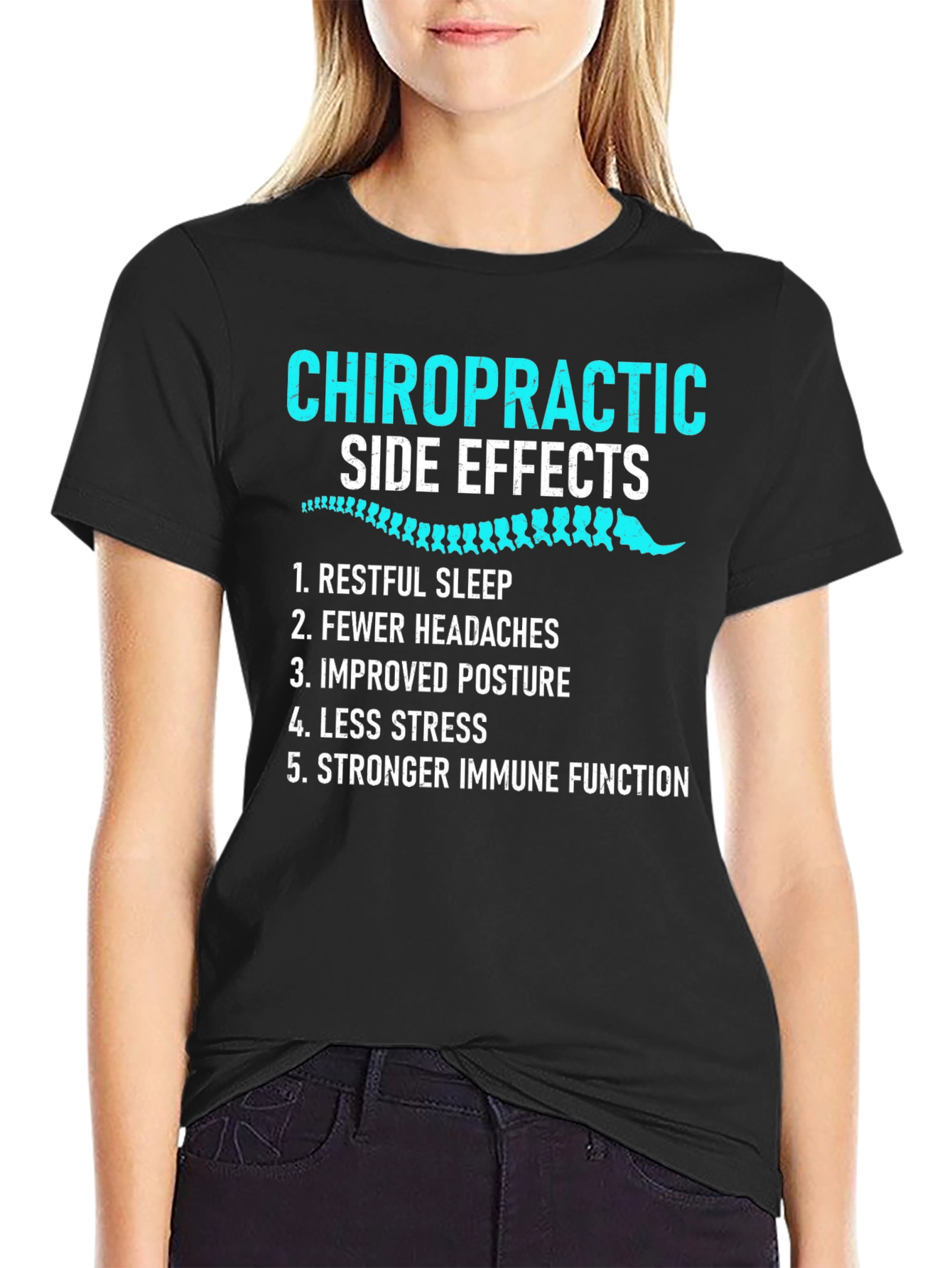 Chiropractic Side Effects Graphic T-Shirt
