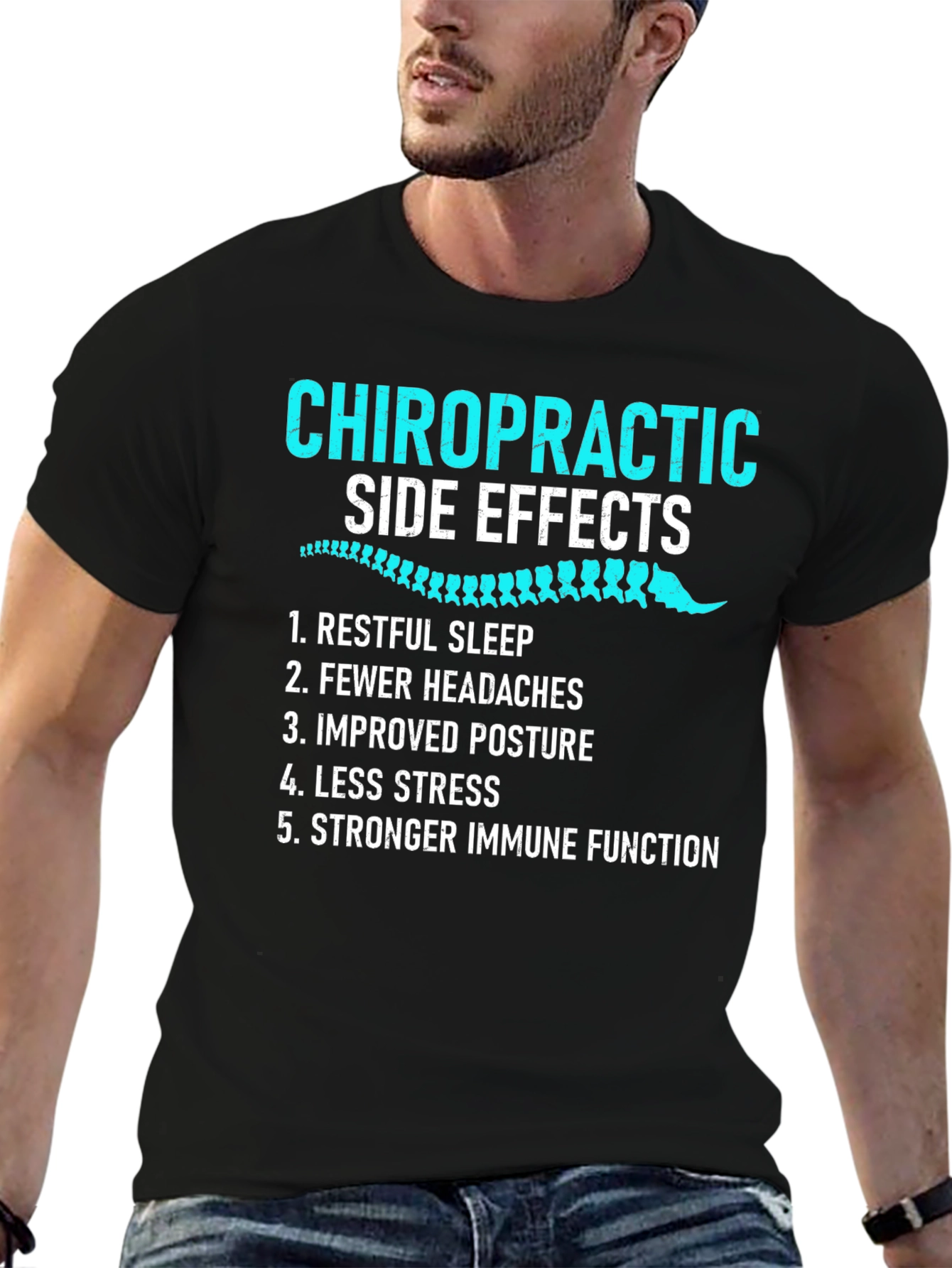 Chiropractic Side Effects Graphic T-Shirt