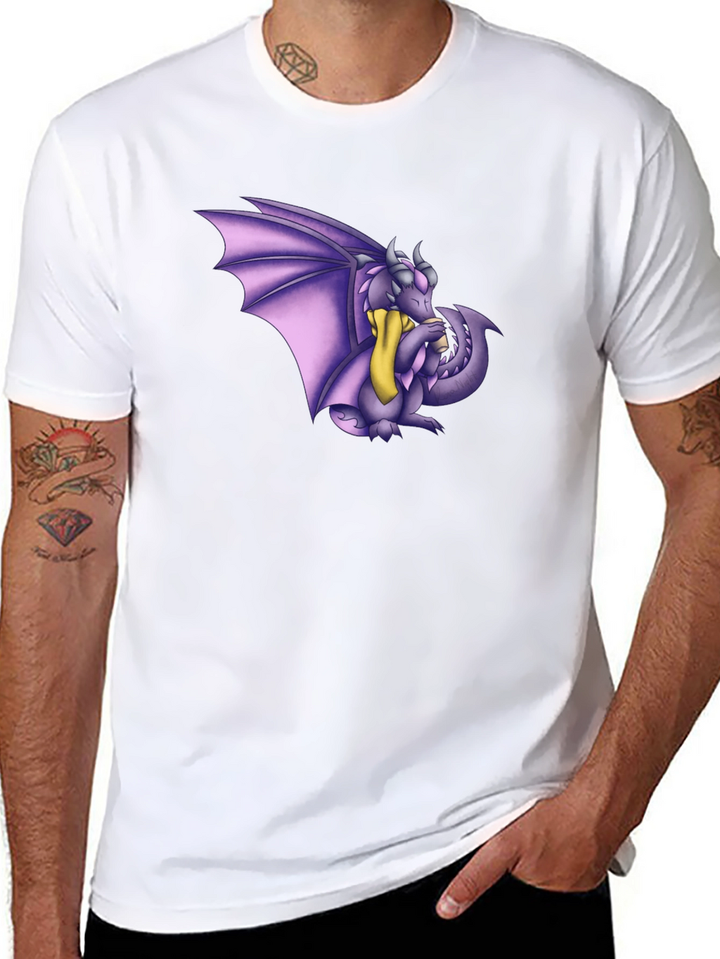 Dragon Graphic Tee - Mens Black T-Shirt