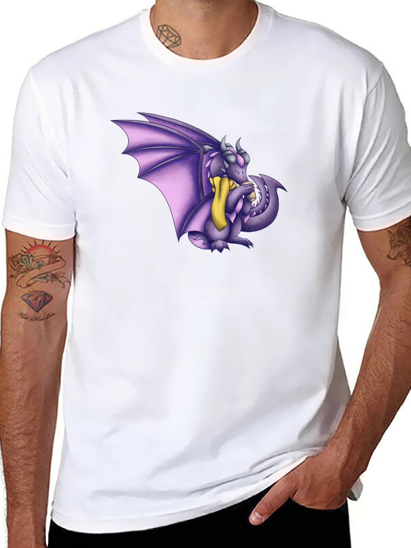 Dragon Graphic Tee - Mens Black T-Shirt