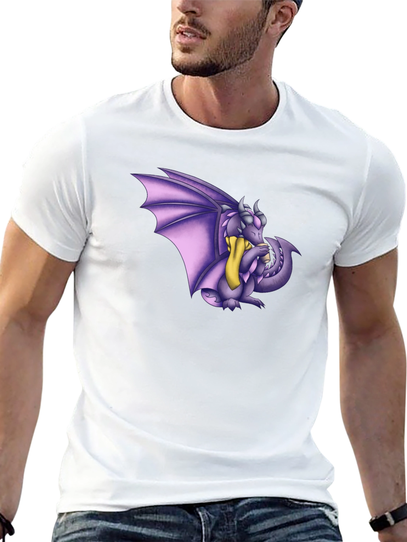 Dragon Graphic Tee - Mens Black T-Shirt