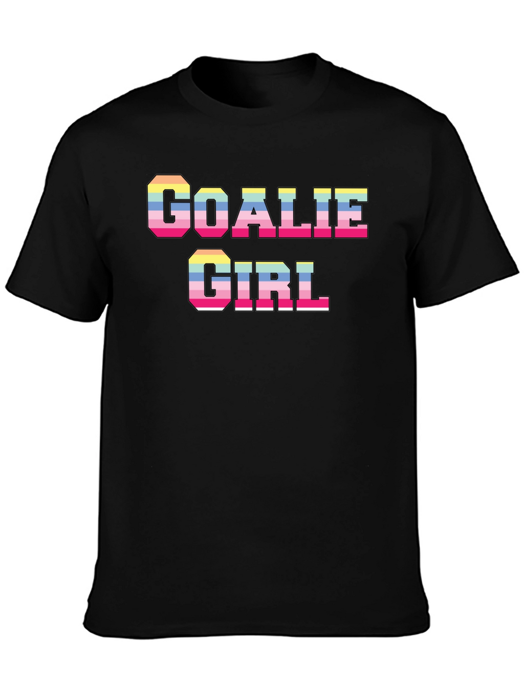Goalie Girl Graphic T-Shirt - Fun Retro Style!
