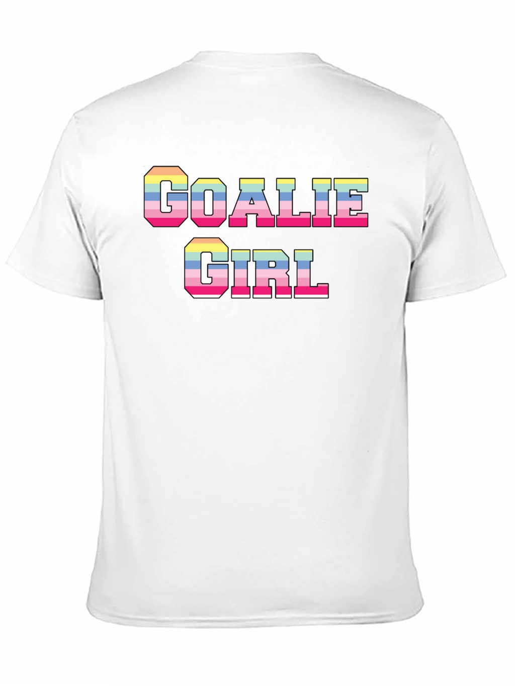 Goalie Girl Graphic T-Shirt - Fun Retro Style!