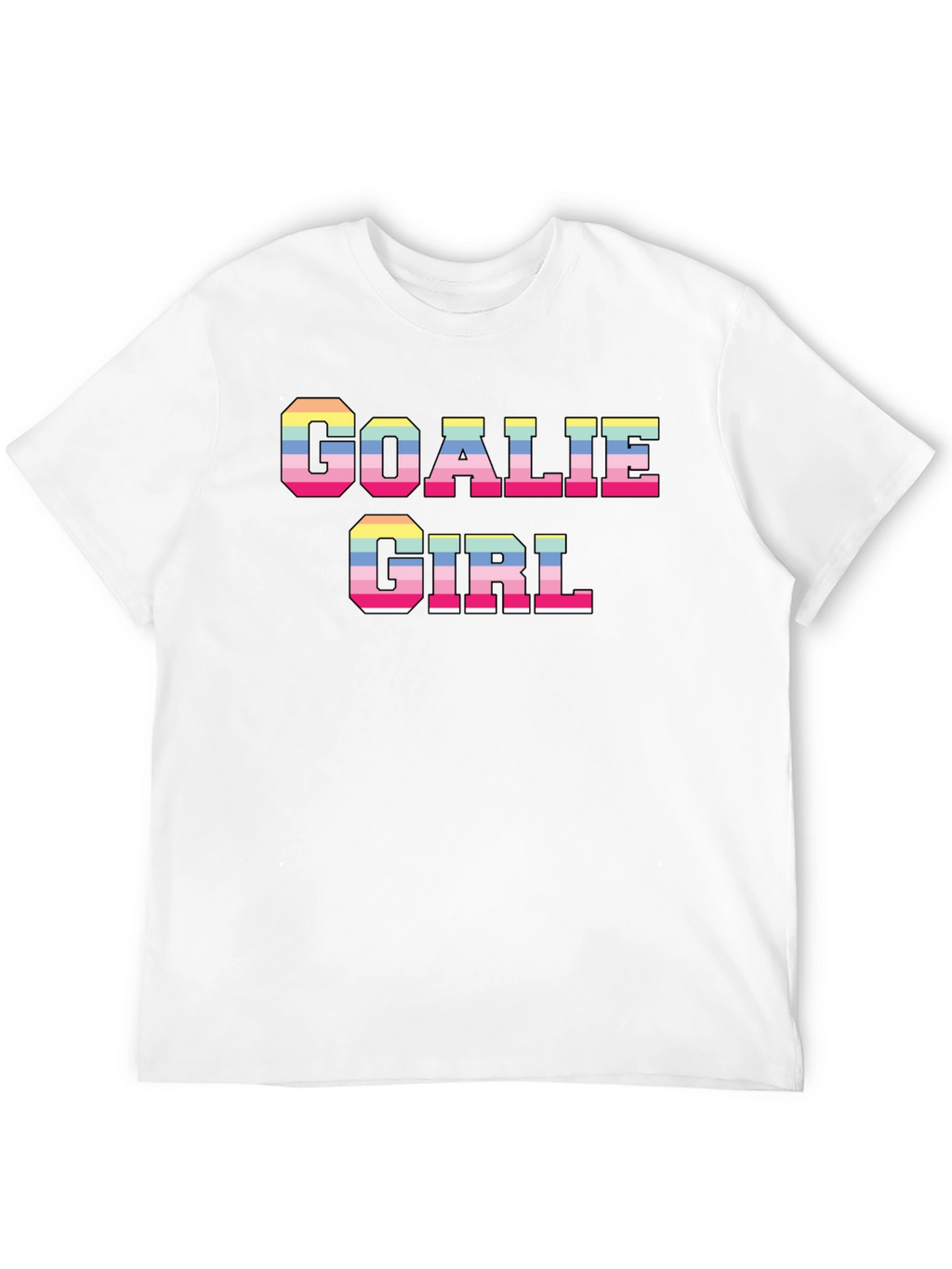 Goalie Girl Graphic T-Shirt - Fun Retro Style!