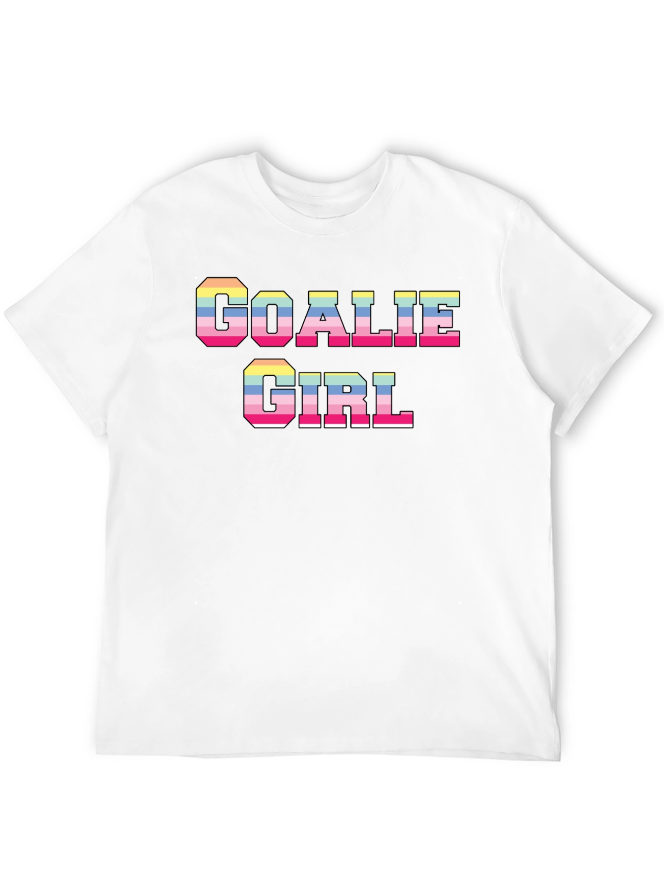 Goalie Girl Graphic T-Shirt - Fun Retro Style!