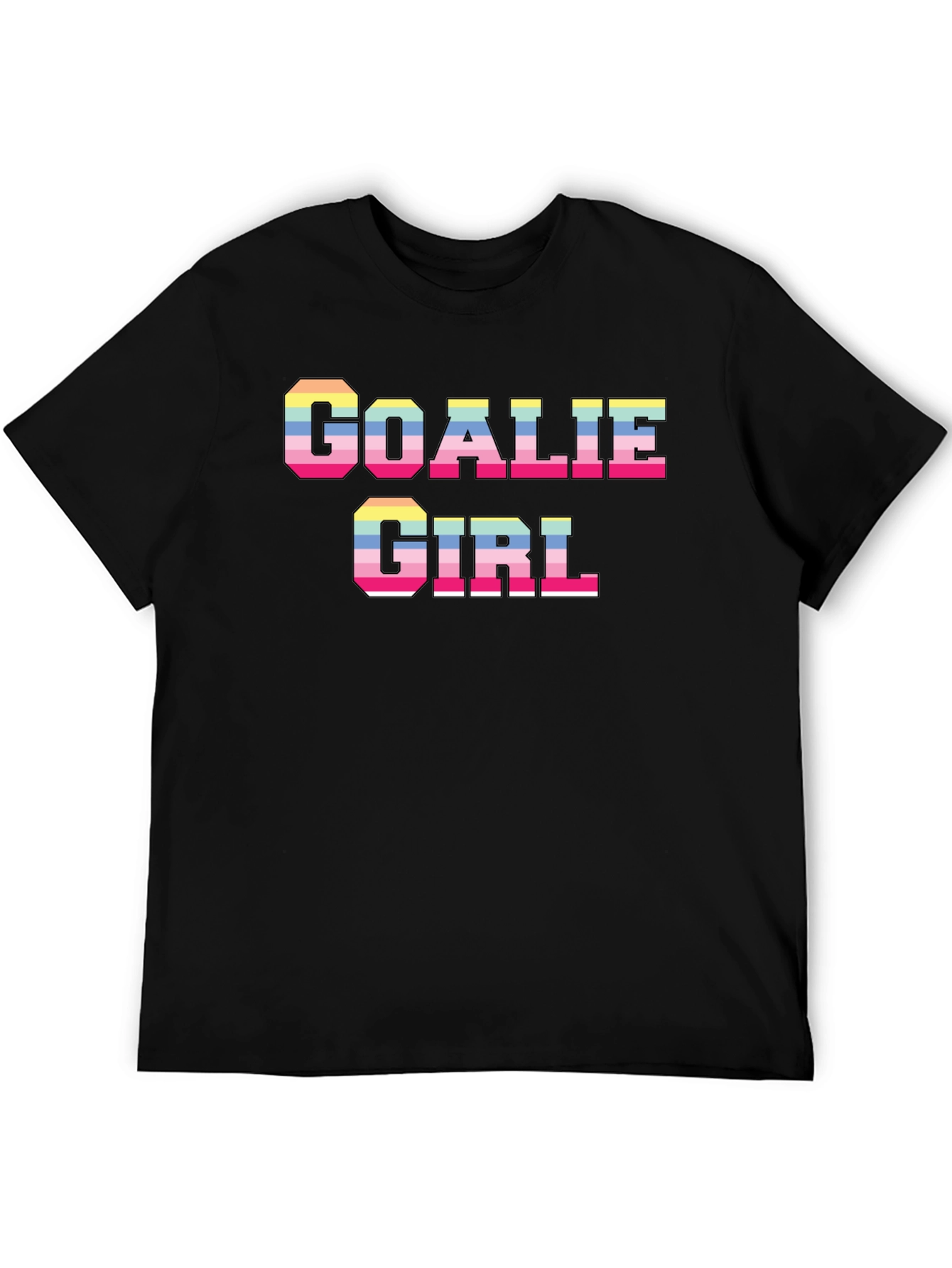 Goalie Girl Graphic T-Shirt - Fun Retro Style!
